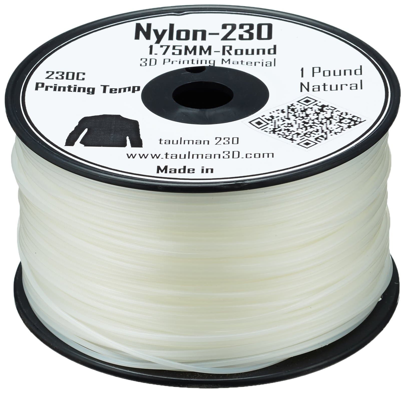 Taulman 10663 Print Filament, Nylon 230, 450 g, 1.75 mm