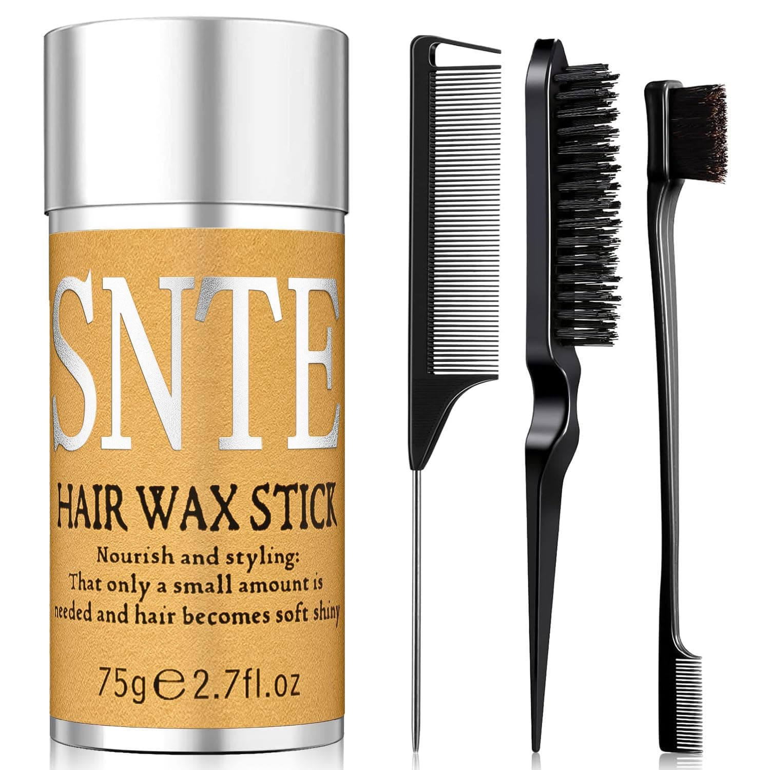 Samnyte Hair Wax Stick & Hair Brushes