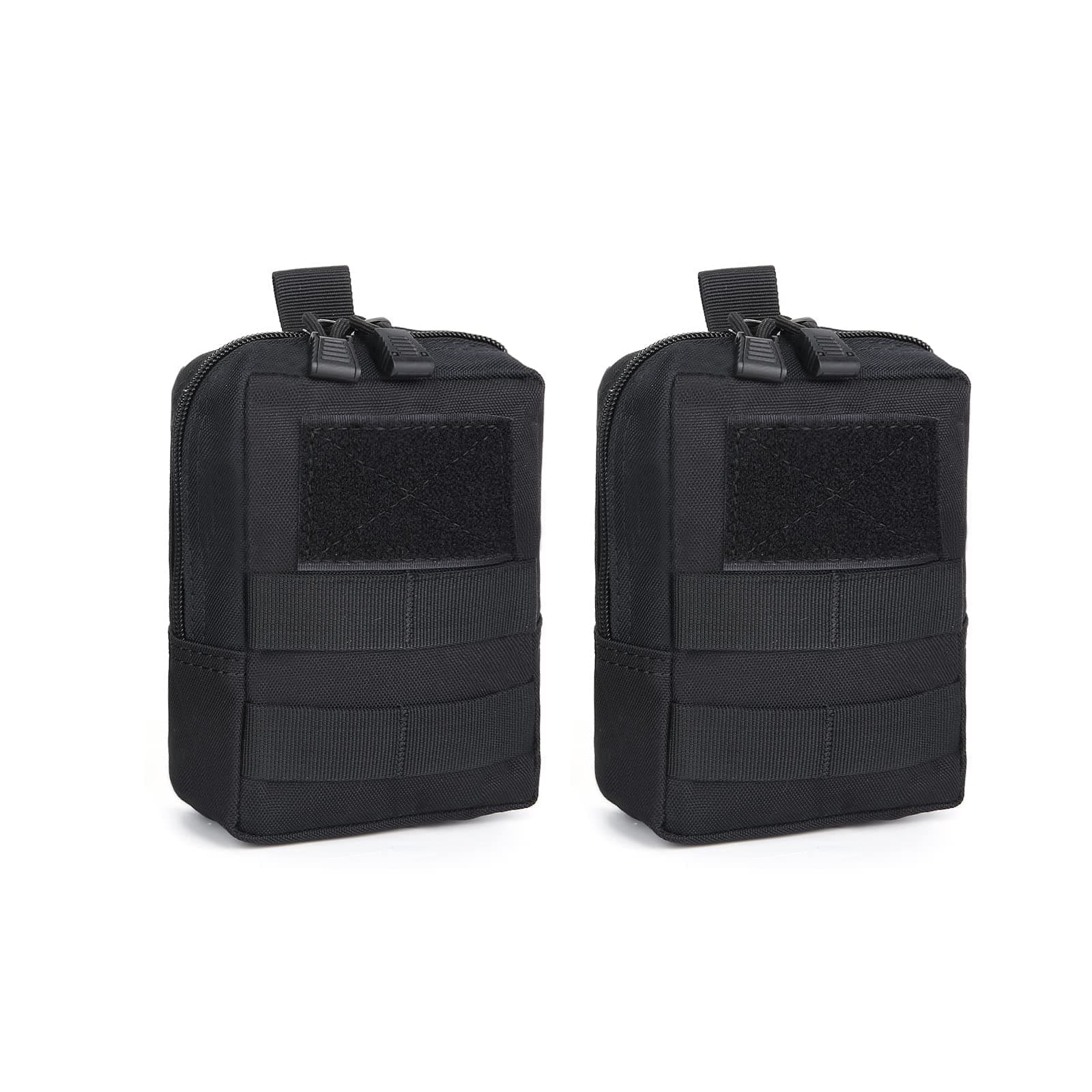 2pcs Tactical Molle Pouch,EDC Utility Gadget Outdoor Men Waist Bag with Phone Belt Clip Holder Holster for Outdoor Hunting, Camping, Hiking,Trekking