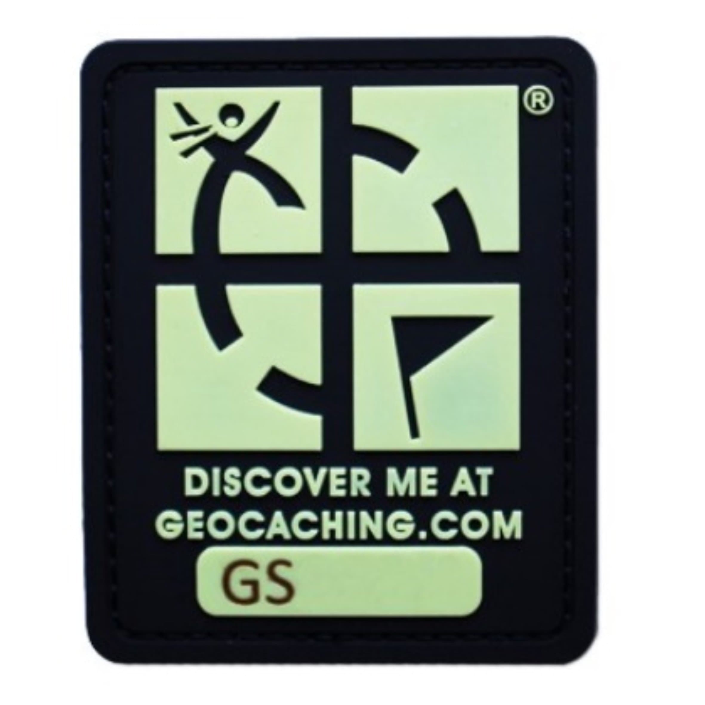 Travel Bug Geocaching Logo Glow In The Dark Patch - Make anything Trackable