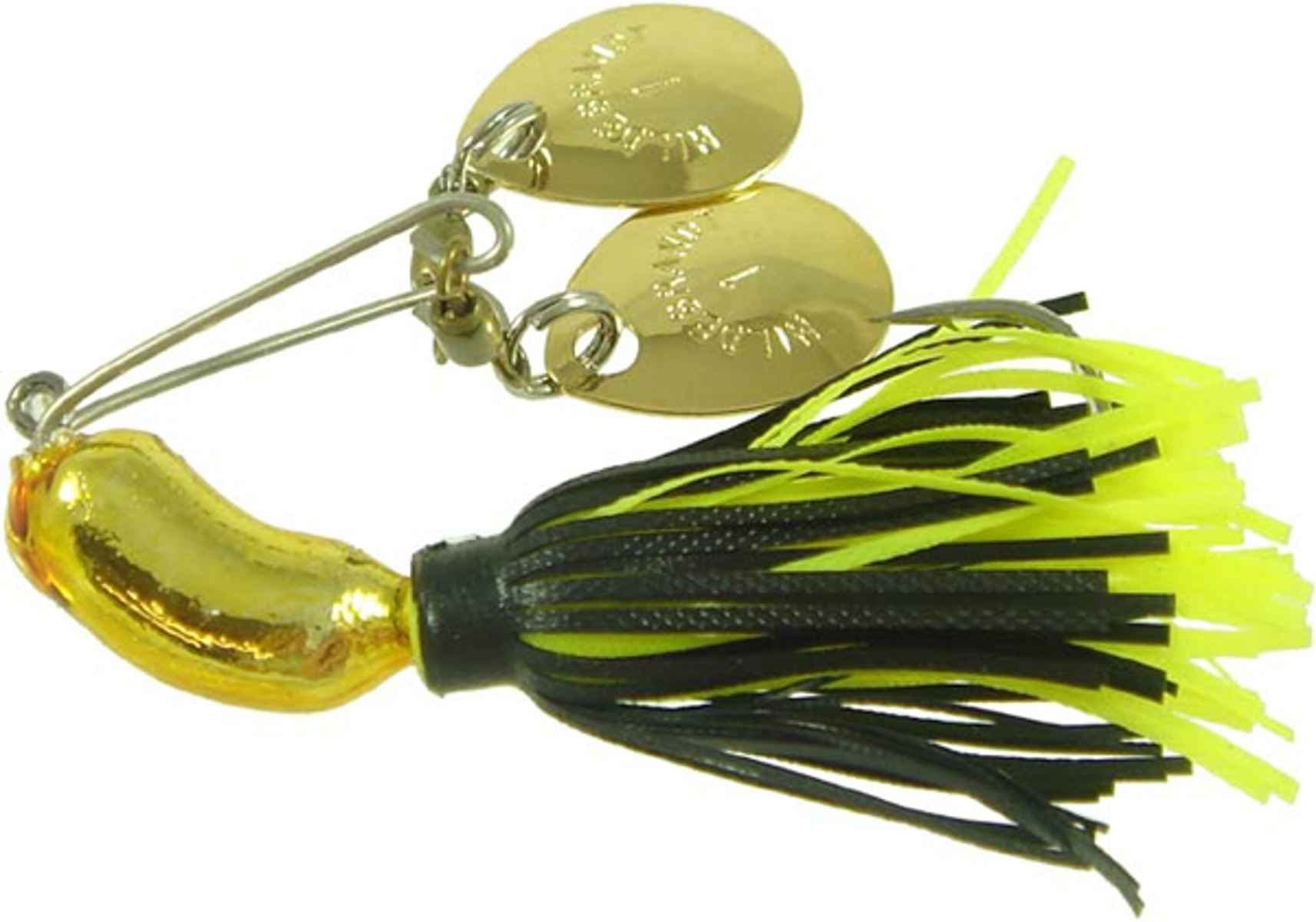 Hildebrandt102G-CHBL Gold Nugget 1/4oz Black/Chartreuse Fishing Freshwater Lure