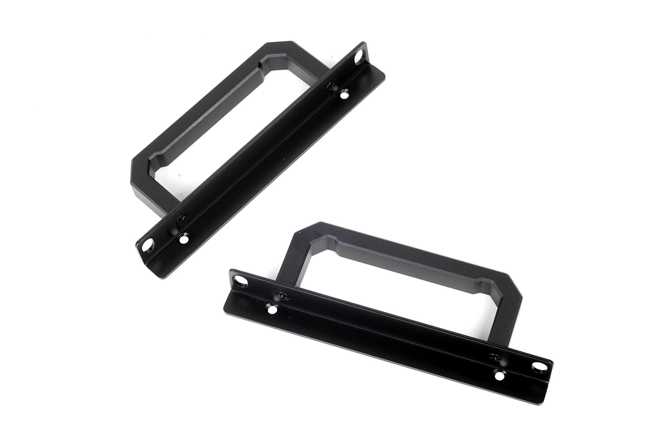 SilverStone Technology SST-RA02B Rackmount Handles for PC Casing GD07 GD08 GD09 GD10, Aluminium, Black