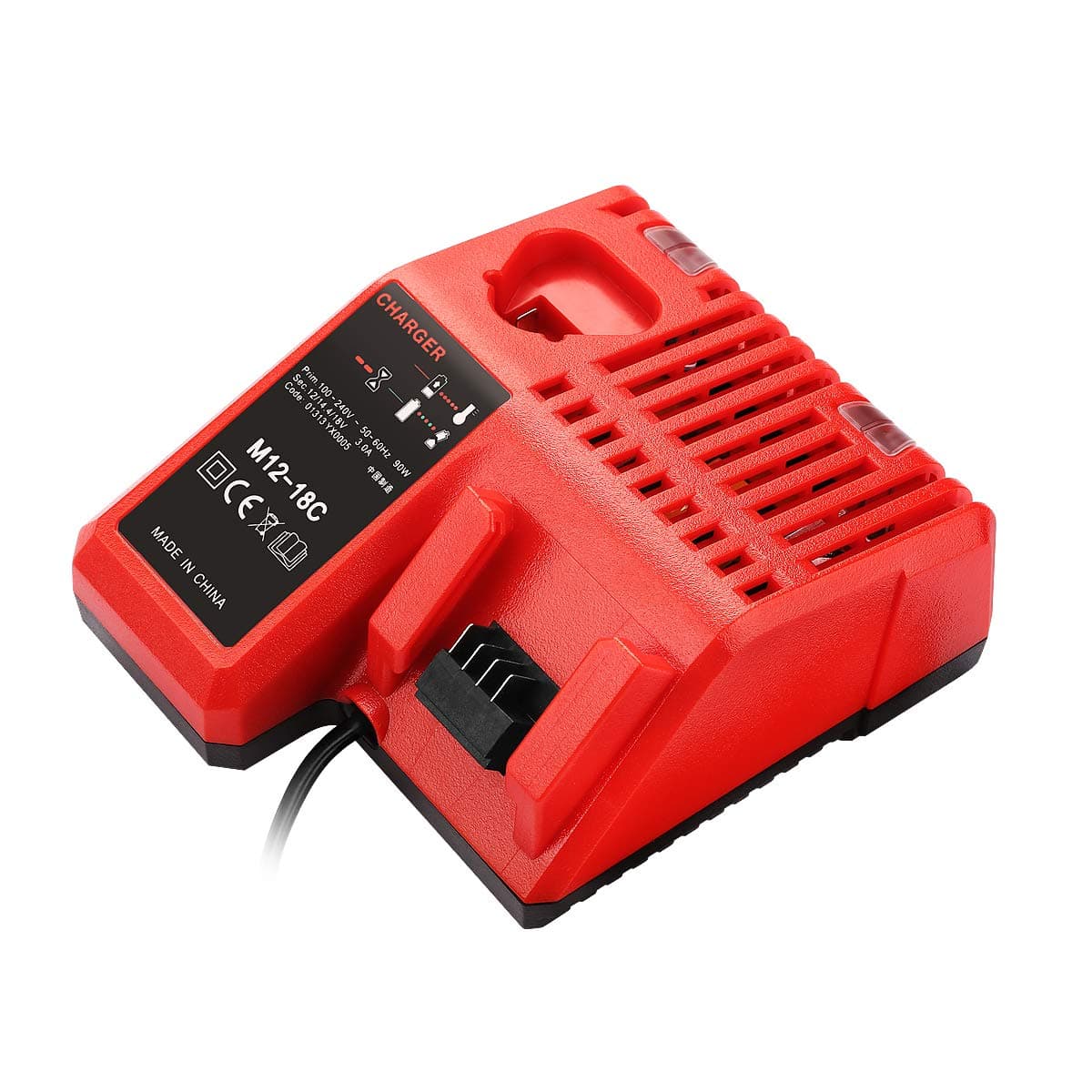 OPSON M12 & M18 Rapid Replacement Charger Milwaukee 12V&18V XC Lithium Ion Charger for Milwaukee XC Battery