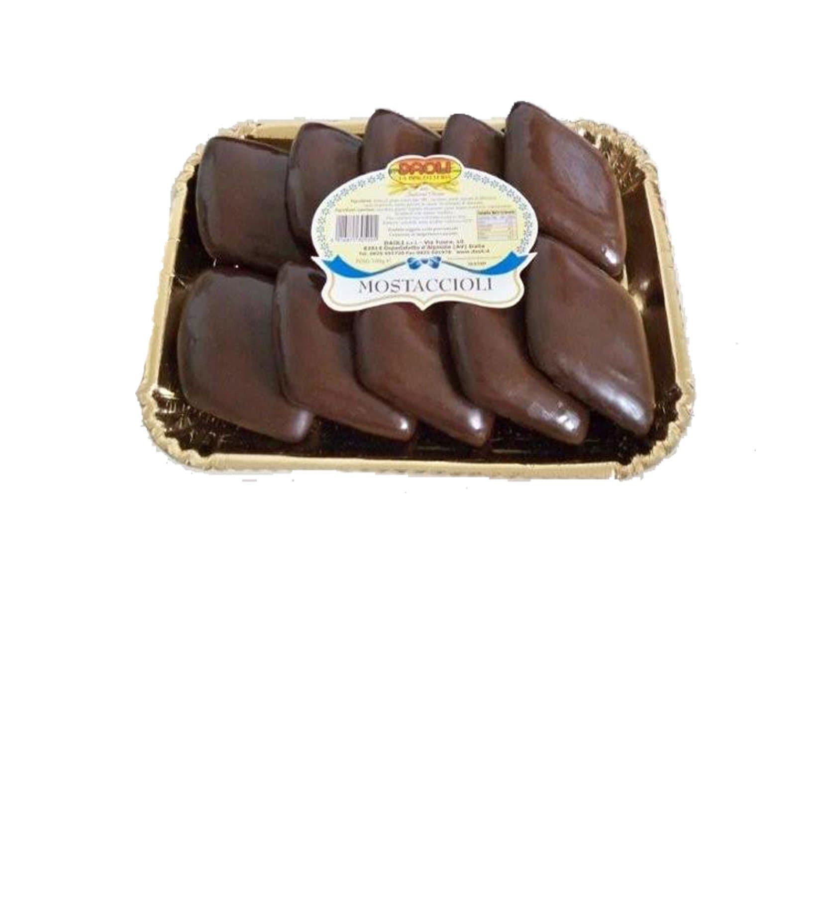 Daoli Mostaccioli - Roccocò - Mostaccioli Stuffed with Chestnuts - 2 Pack Traditional Italian Christmas Cookies - Imported From Italy (Mostaccioli)