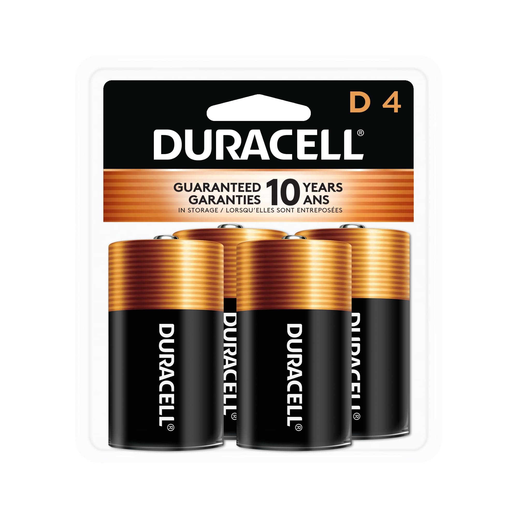Orgill Inc Coppertop Mn1300R4Z Alkaline Battery, 1.5 V, D, Manganese Dioxide