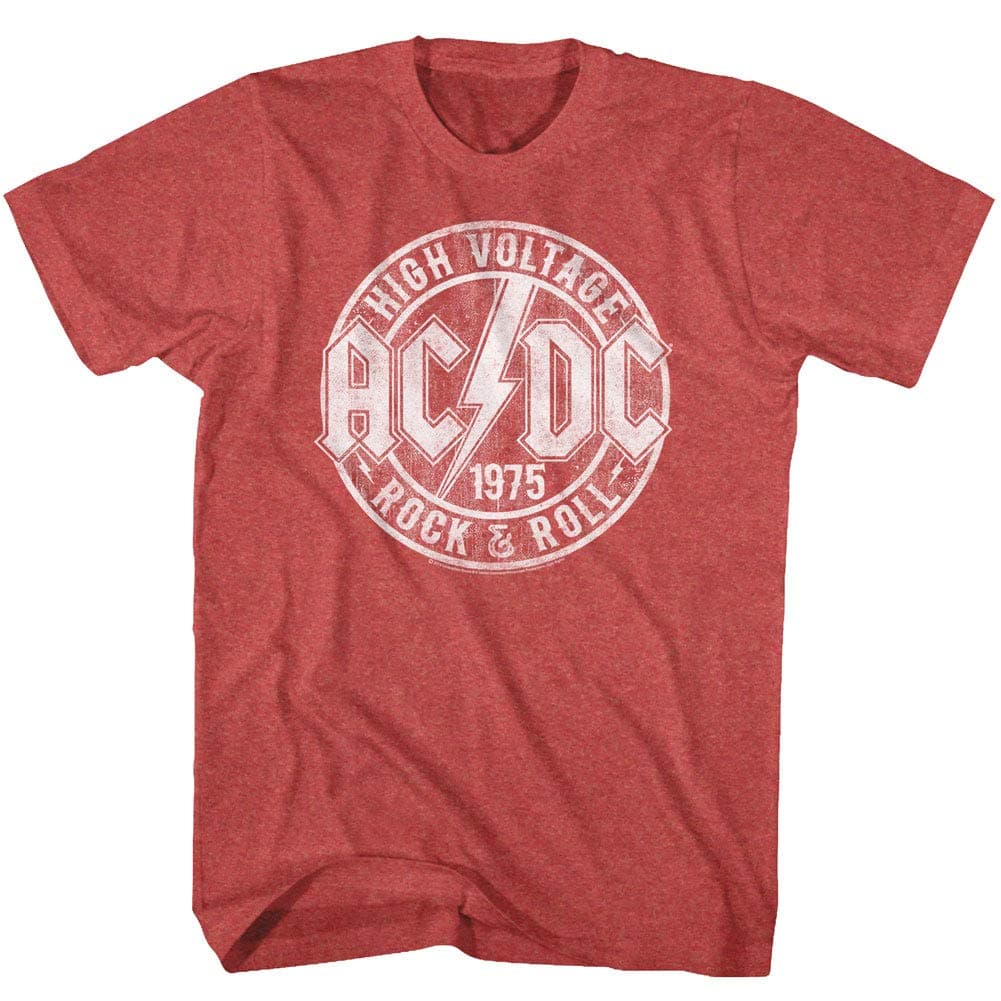 ACDC Heavy Metal Rock Band High Voltage Rock & Roll Adult T-Shirt Tee