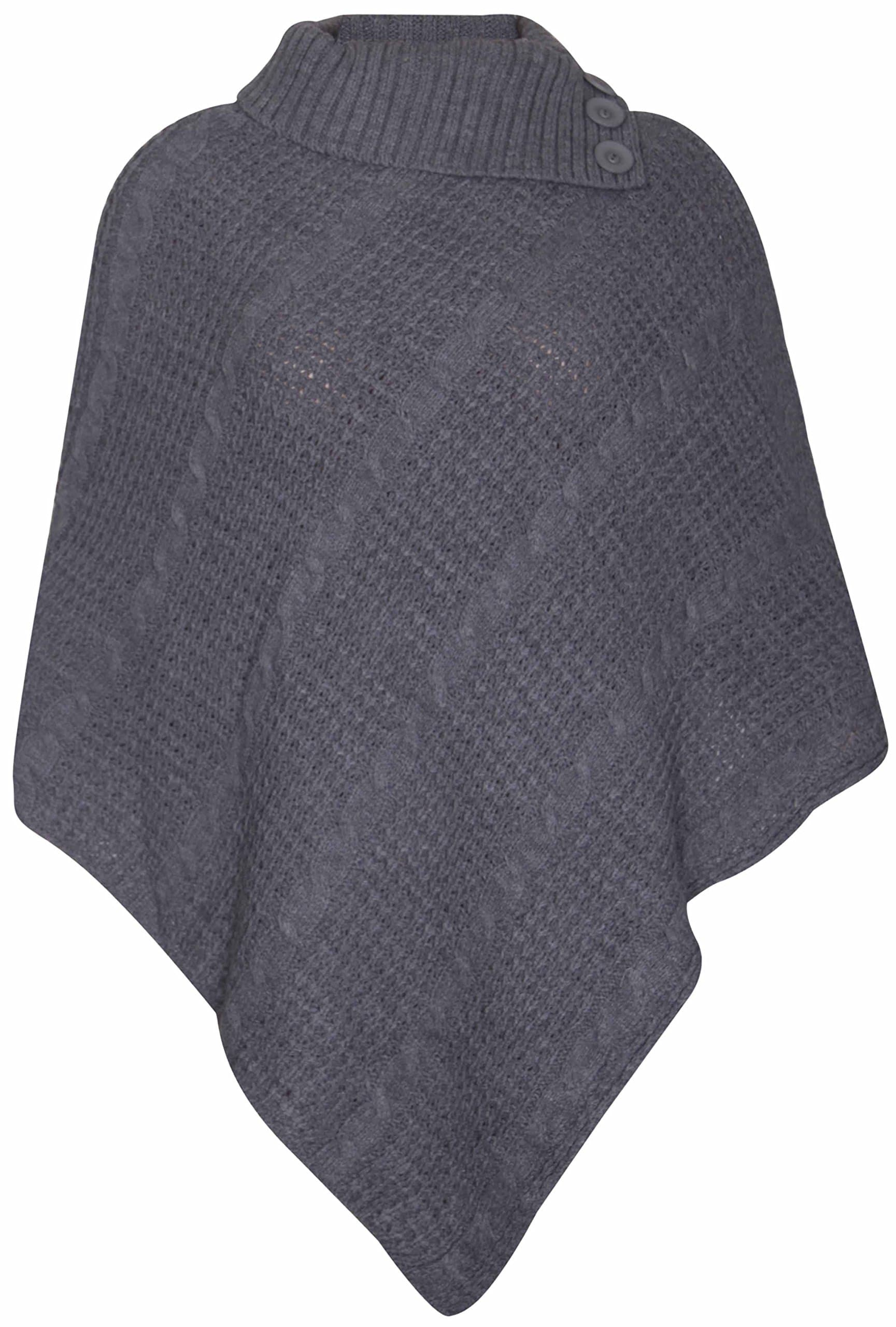 Women's Plus Size Poncho Shawl Shrug Jumper Top