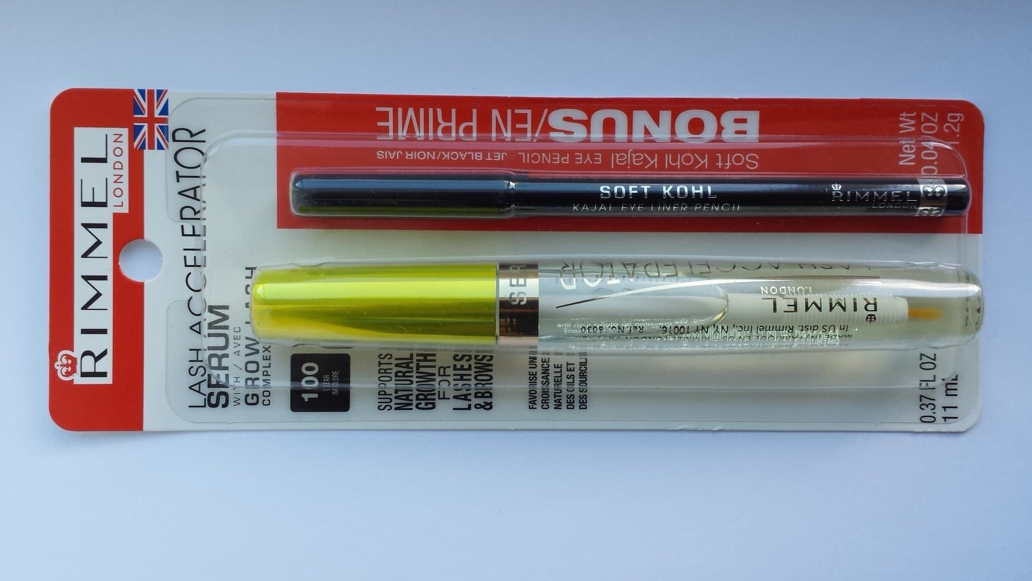 Rimmel London Lash Accelerator/Clear With Bonus Eye Pencil