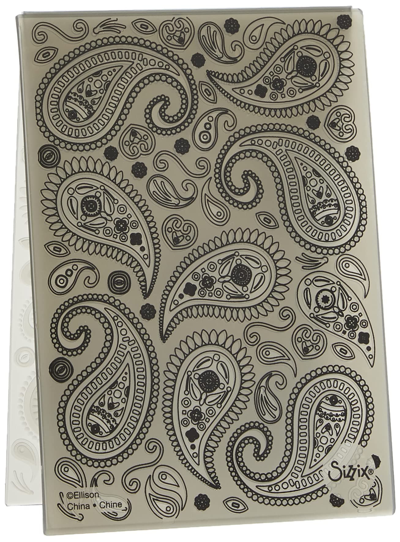 Sizzix 3-D Textured Impressions Embossing Folder Paisley by Georgie Evans, 664796, Multicolor