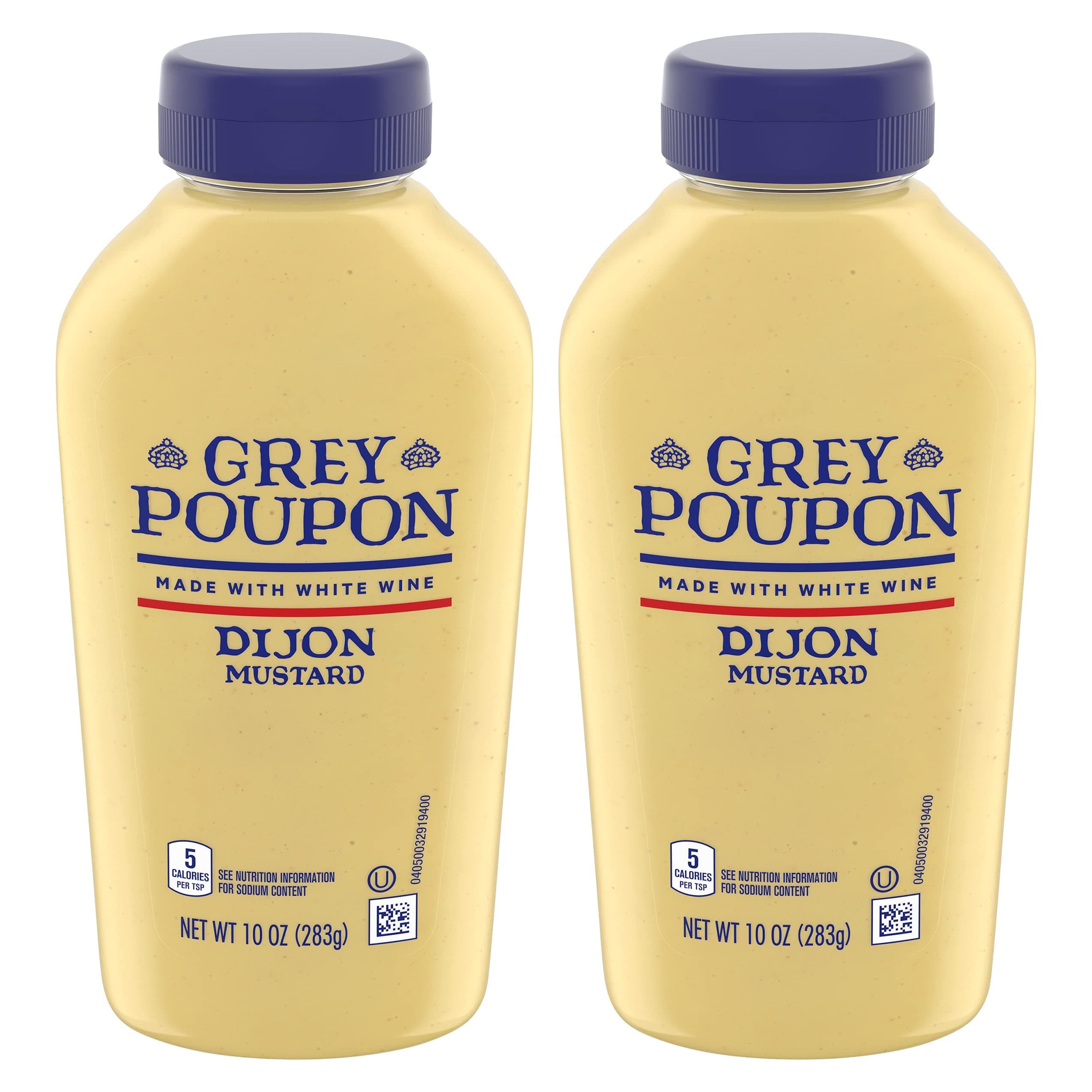 Grey Poupon, Dijon Mustard, 10oz Squeeze Bottle (Pack of 2)