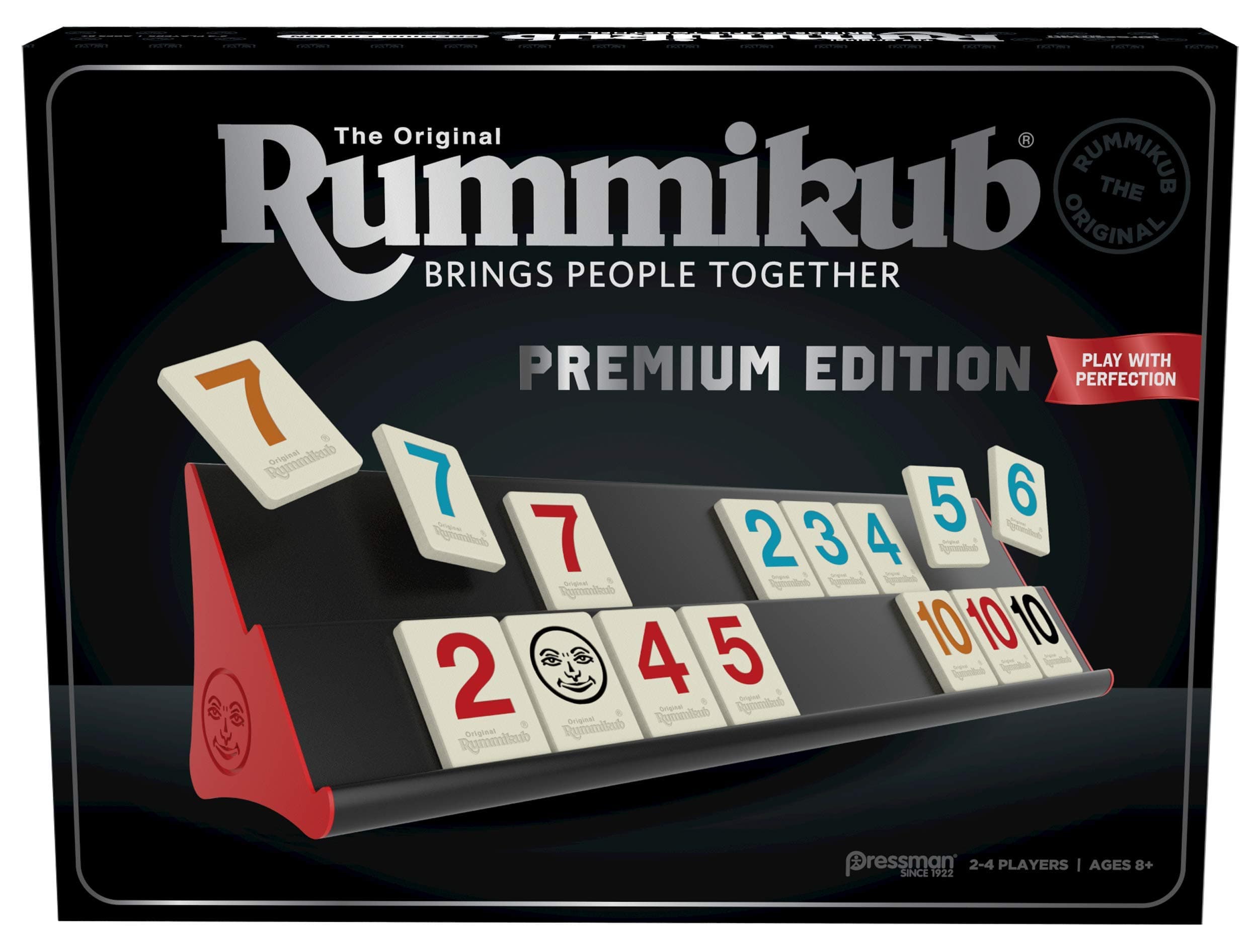 Rummikub Premium Edition - The Original Rummy Tile Game, Silver (108647)