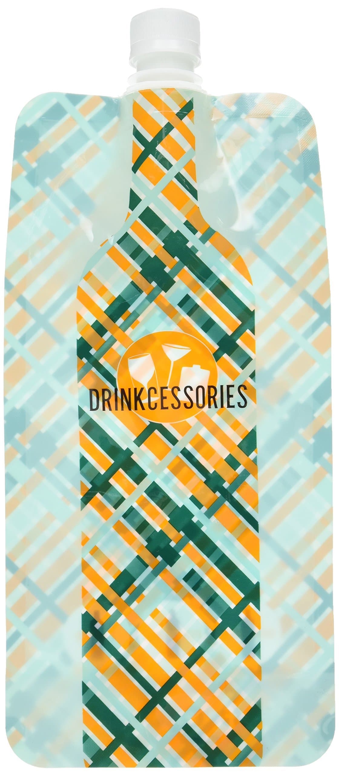 Wine Flasks by Drinkcessories Hold 1 Liter of your Favorite Wine, Spirits or Mixed Drinks. Reusable and Foldable!