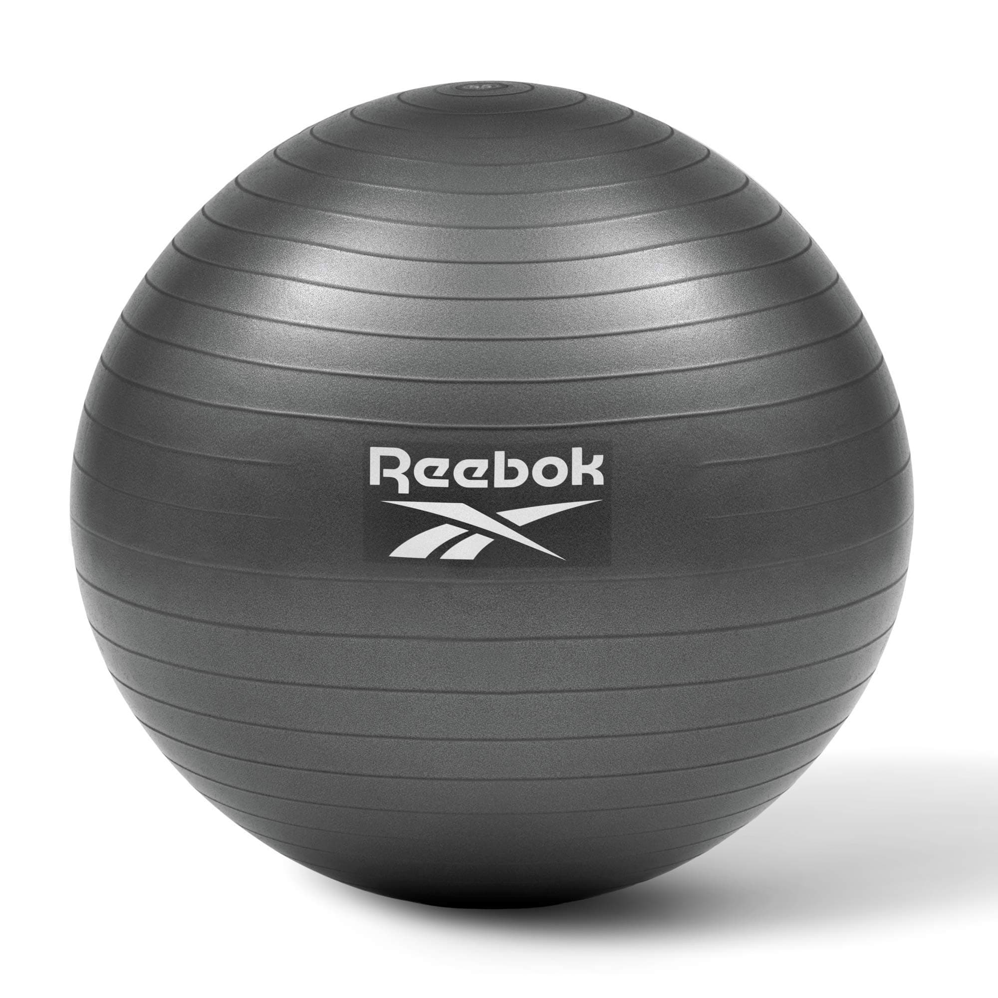 Reebok Gymball - Exercise Ball with Dual Textured Non-Slip Surface for Maximum Grip - for Core Workout, Improving Stability, and Posture at Home or The Gym - Pump Included