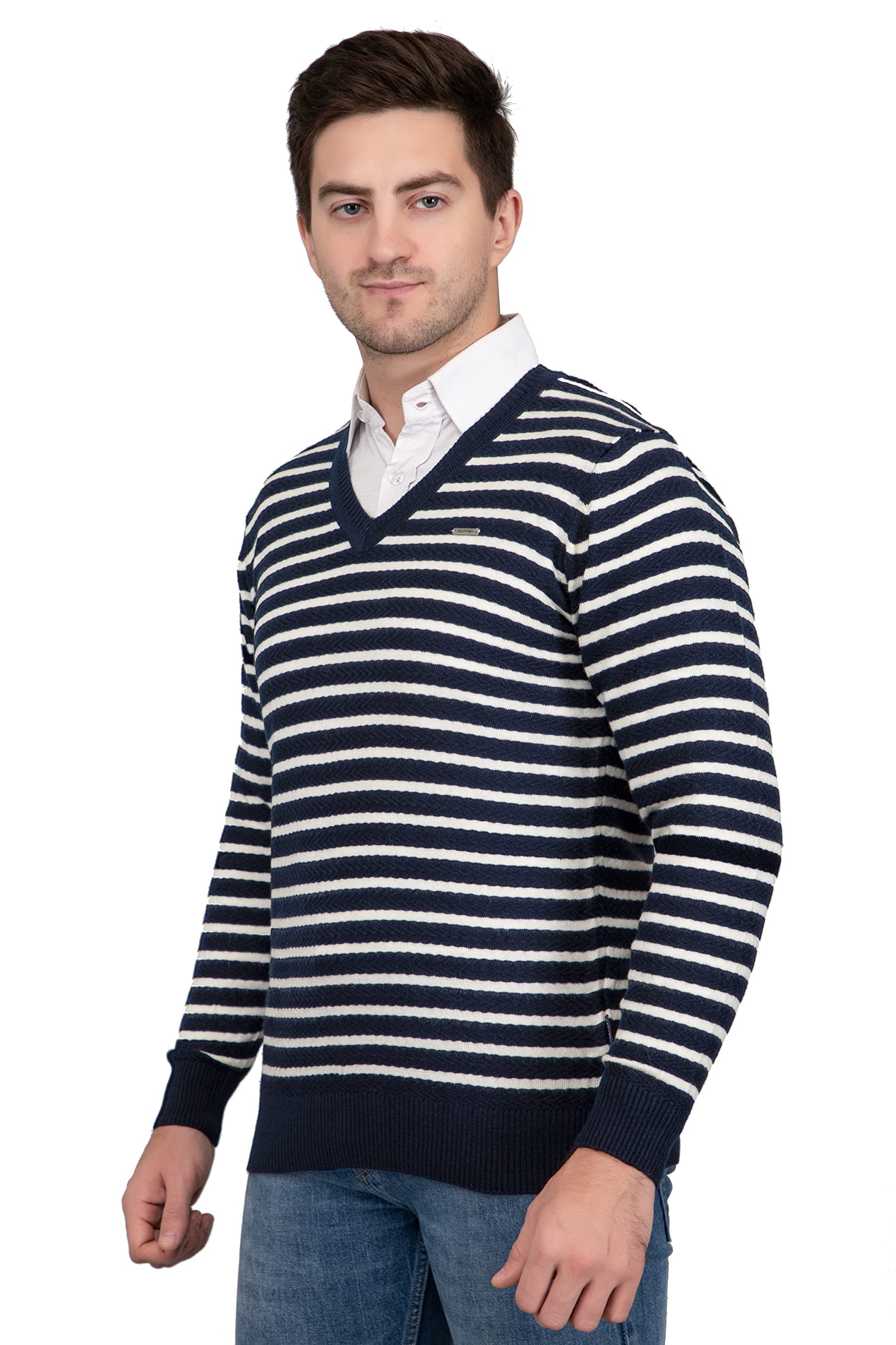 V Neck Full Sleeve Sweater for Man Winter Pullover