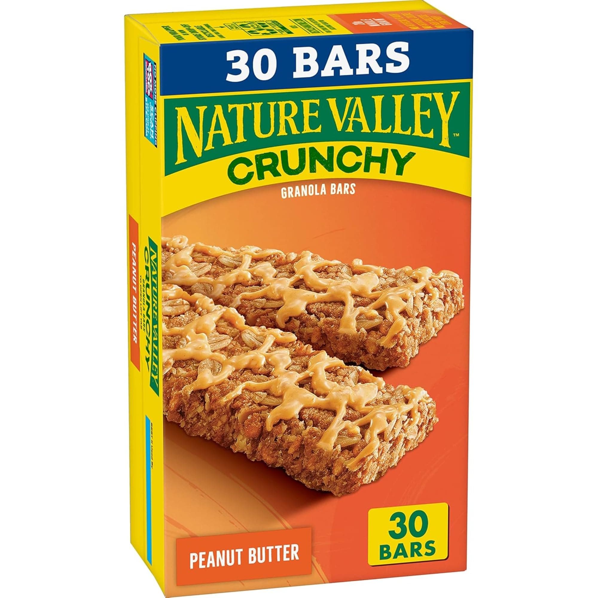 Crunchy Granola Bars, Peanut Butter, 30 Ct, 22.35 oz (15 Pouches)