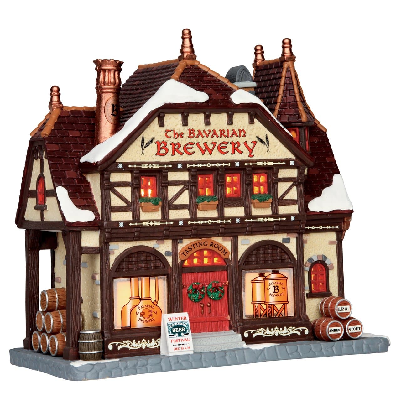 Lemax Bavarian Brewery Porcelain Village Building
