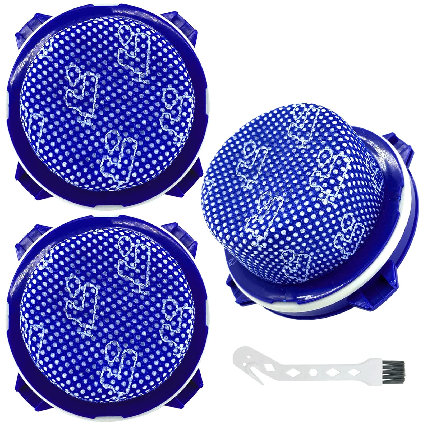 SAMSUNG Jet Vacuum Filters 3-Pack - Washable Micro Filters for Jet 70, 70+, 75, 75+, 90, 60 and VS9000RL - Part Number: DJ97-02649A