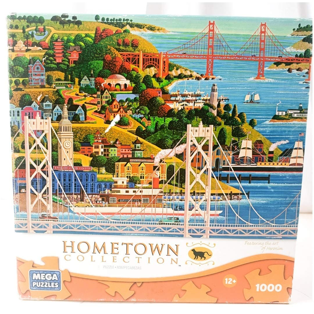 HOMETOWN COLLECTION Featuring the Art of Heronim Bridges of San Francisco 1000 Piece Puzzle by HOMETOWN COLLECTION