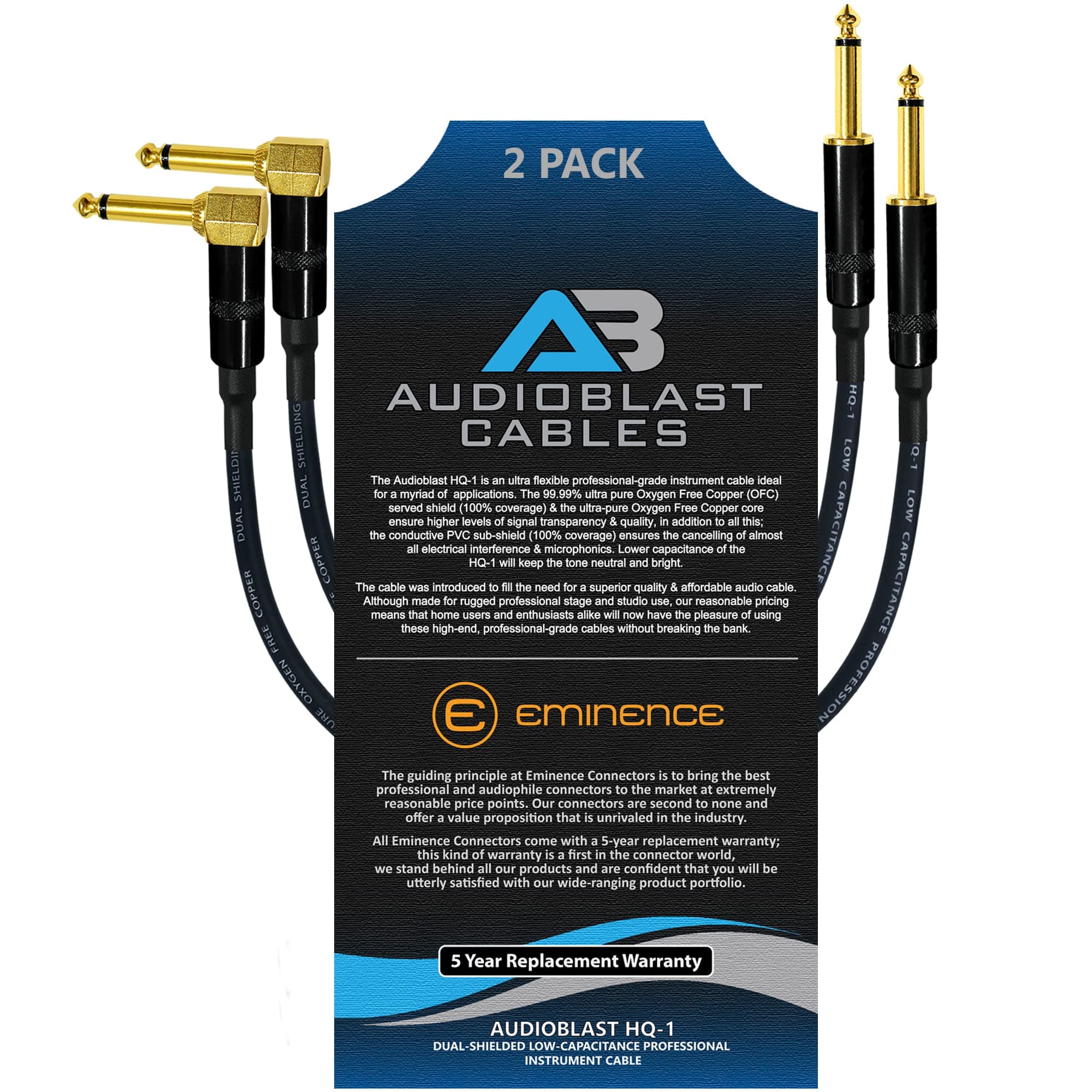 AUDIOBLAST – Instrument Series – HQ-32 – 11 Foot with Aluminium TSS Plug [Crimson]