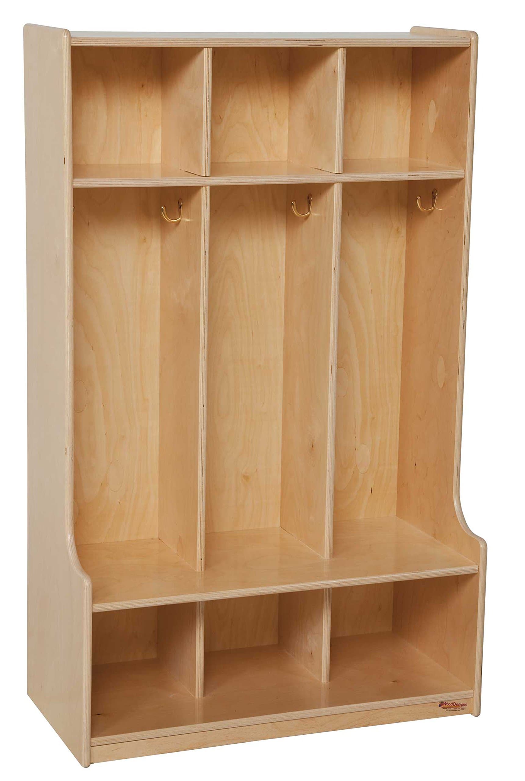 Wood Designs WD51003 3 Section Seat Locker
