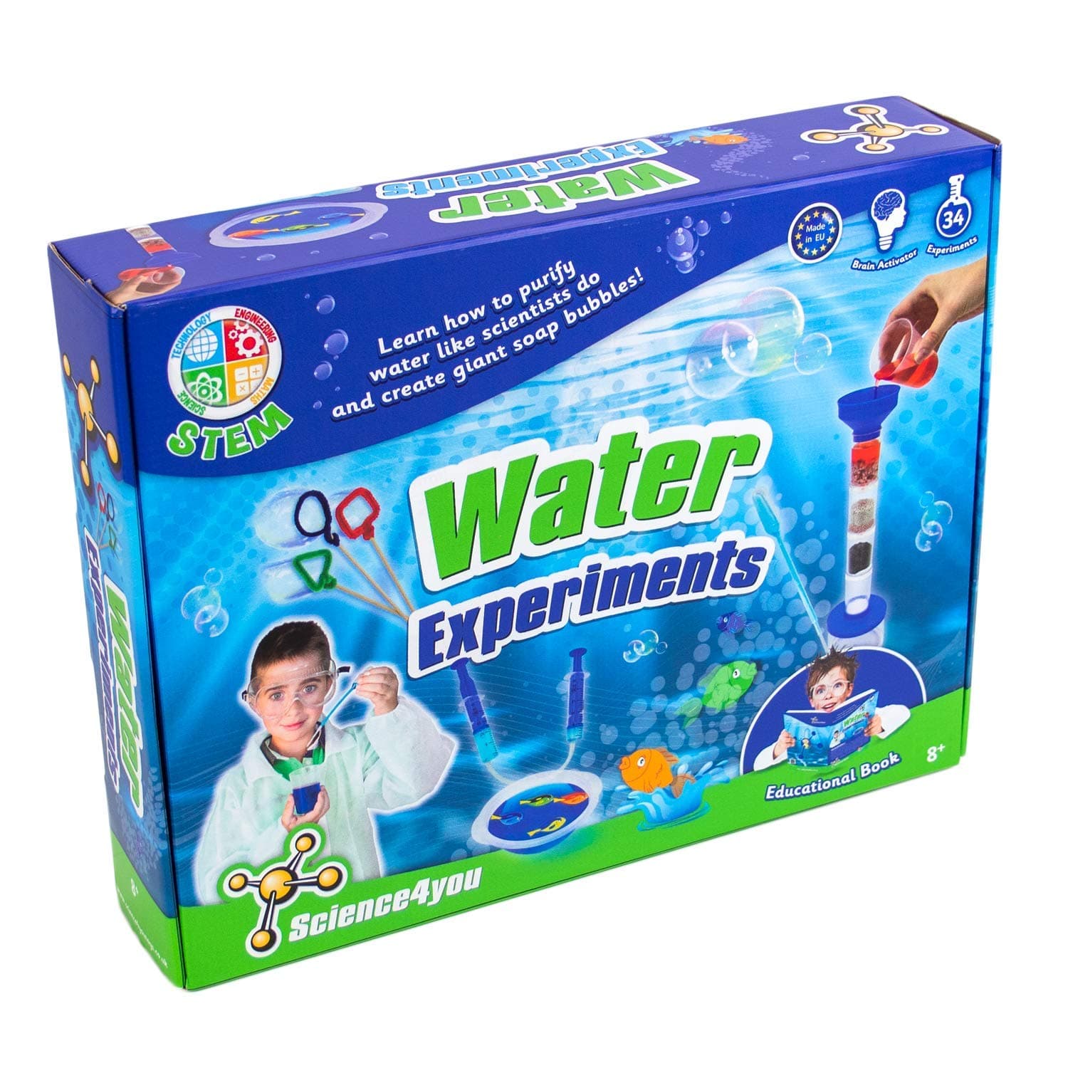 Science 4 You 602663 Water Experiments Science Kit Educational Science STEM Toy for kids Aged 8+ Years