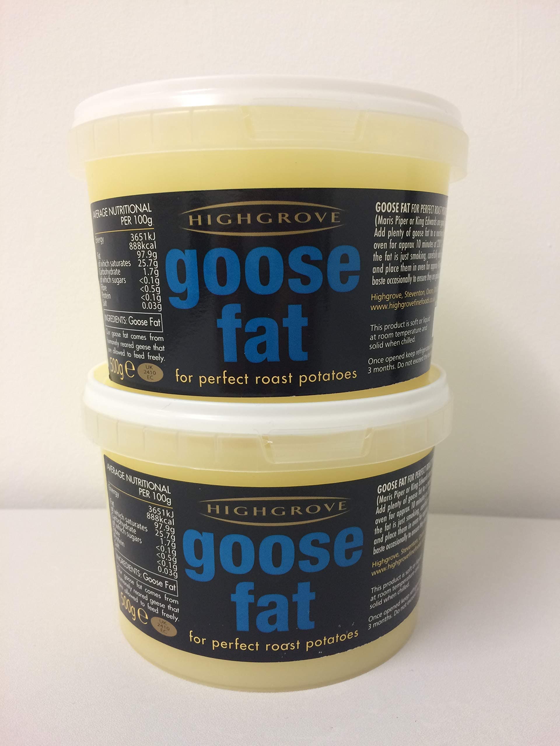 Goose Fat 2 x 500 g Twin Pack by Highgrove Foods