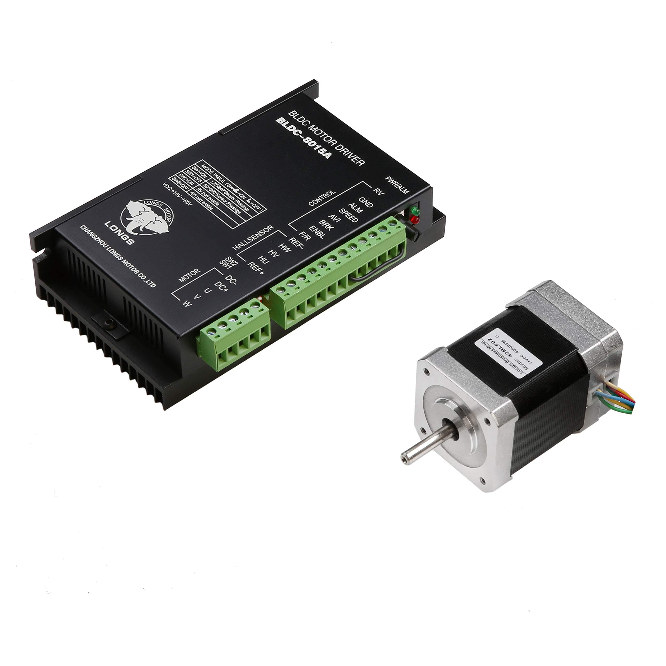 LS 42BLF02 Brushless DC motor,52W 4000RPM,24VDC,3phase & driver BLDC-8015A 24ο½50VDC