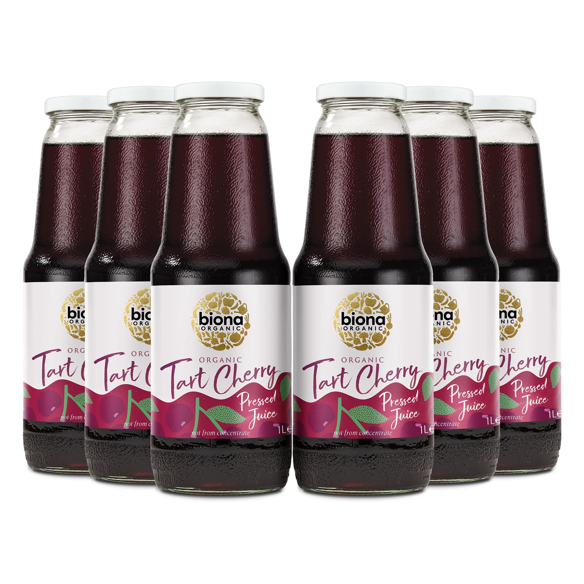 – Organic Tart Cherry Juice Multipack 6x1L - Not from Concentrate - Pressed Fruit Juice - Freshly Harvested by Organic Farmers - Source of Vitamins and Antioxidants