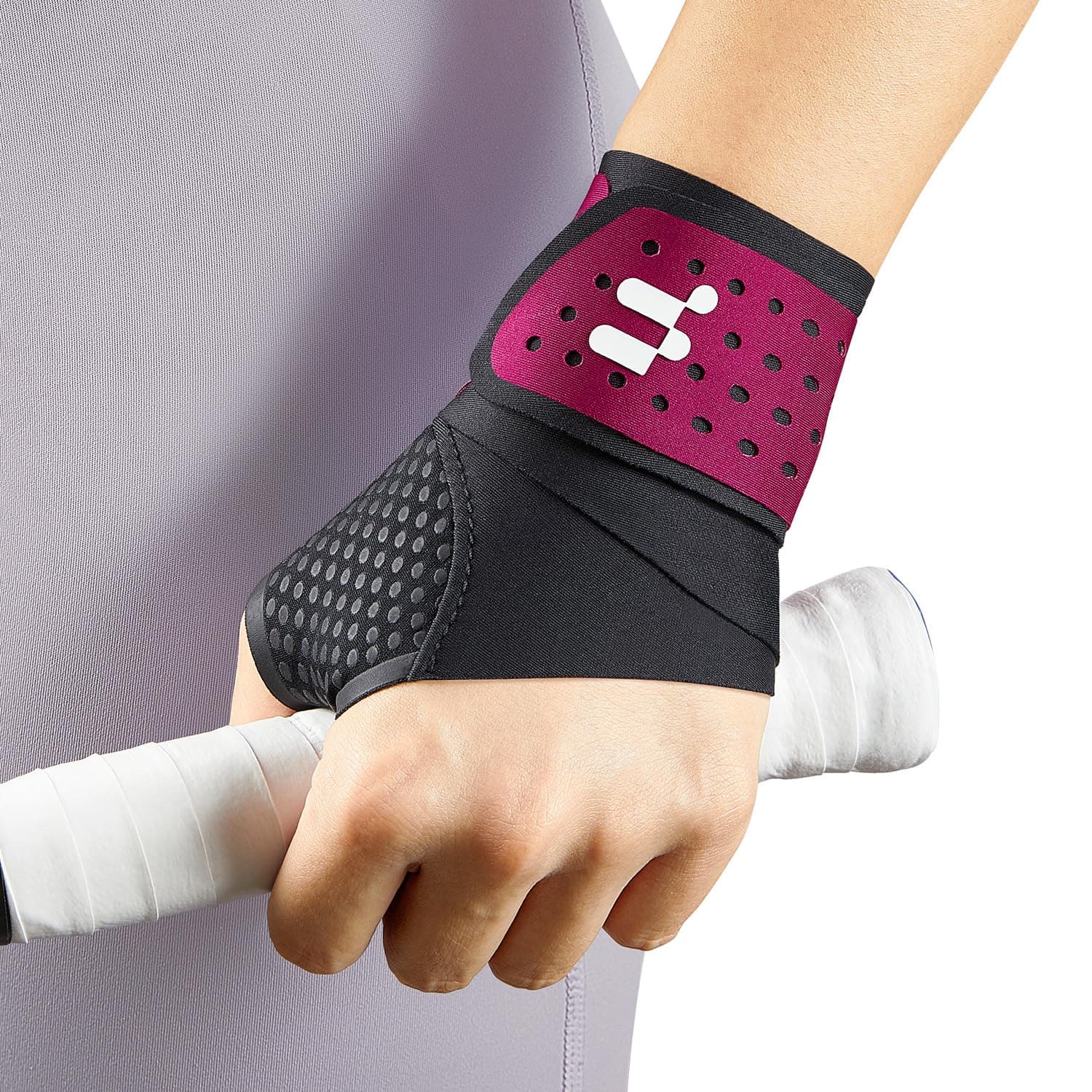 0.5 mm Ultra-Thin Wrist Support with Soft Thumb Opening for Mild Carpal Tunnel, Tendonitis Arthritis, Double Compression Hand Support for Women, Wrist Brace for Mild Wrist Pain,S/M