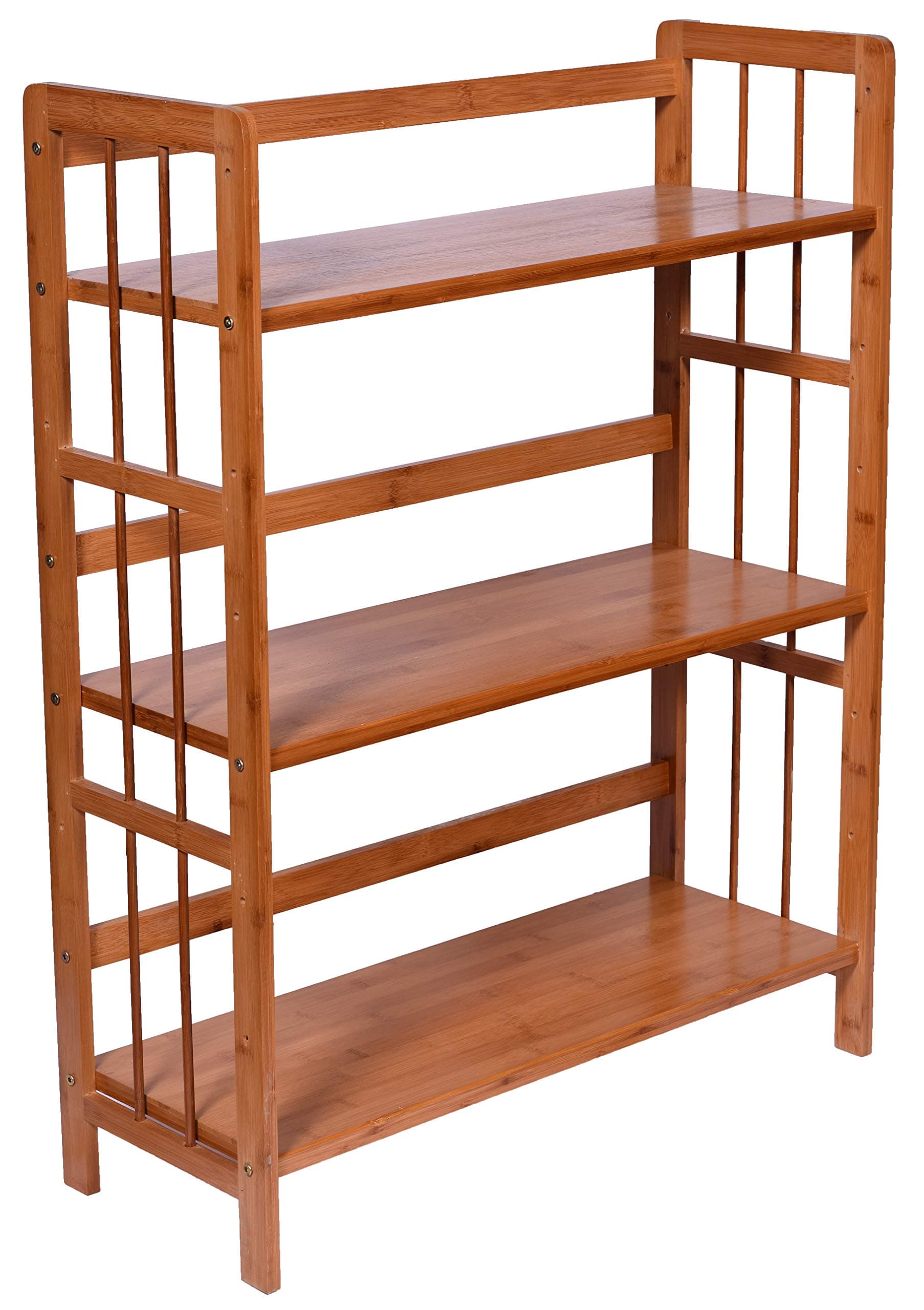 Haneez Home 3-Tier Wooden Multifunctional Home Shelf Storage Cabinet for Shoes, Books and Flowerpots, Plant Stand with Handles, Shelves for Entryway, Balcony, Kitchen and Bathroom.