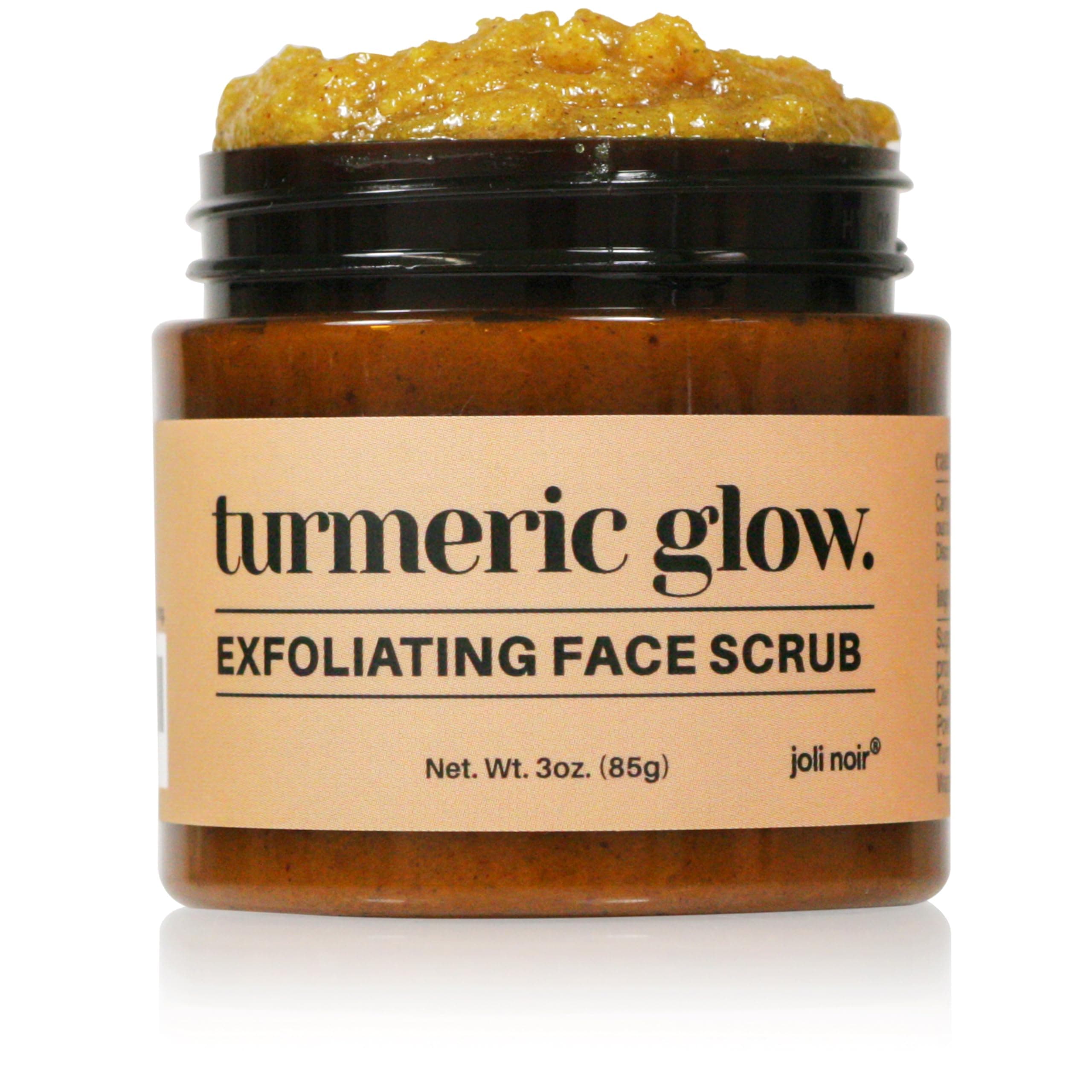 Turmeric Honey Sugar Scrub with Pumice for Face, Dark Spots, Acne, Deep Pore Exfoliating Facial Cleanser for Radiant, Even-Tone Skin