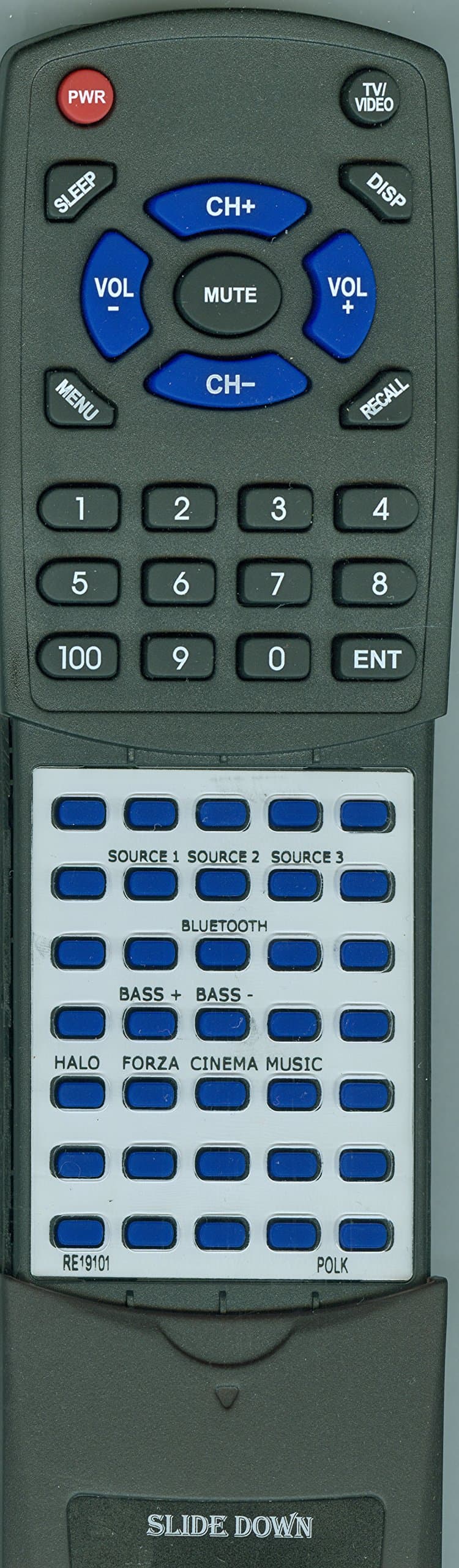 Replacement Remote for Polk N1 Surroundbar, RE1910-1