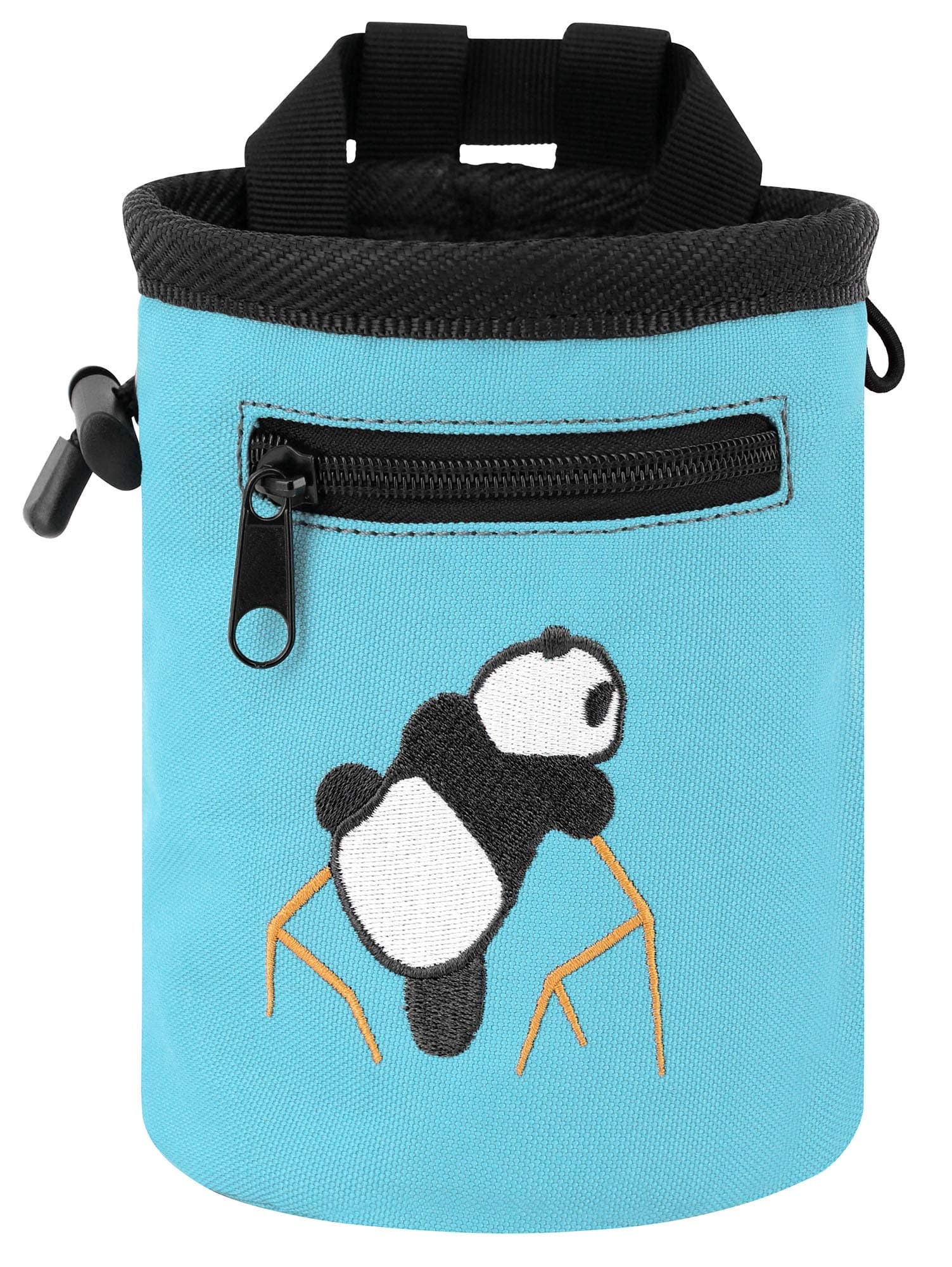 AMC Rock Climbing Panda Design Chalk Bag with Adjustable Belt