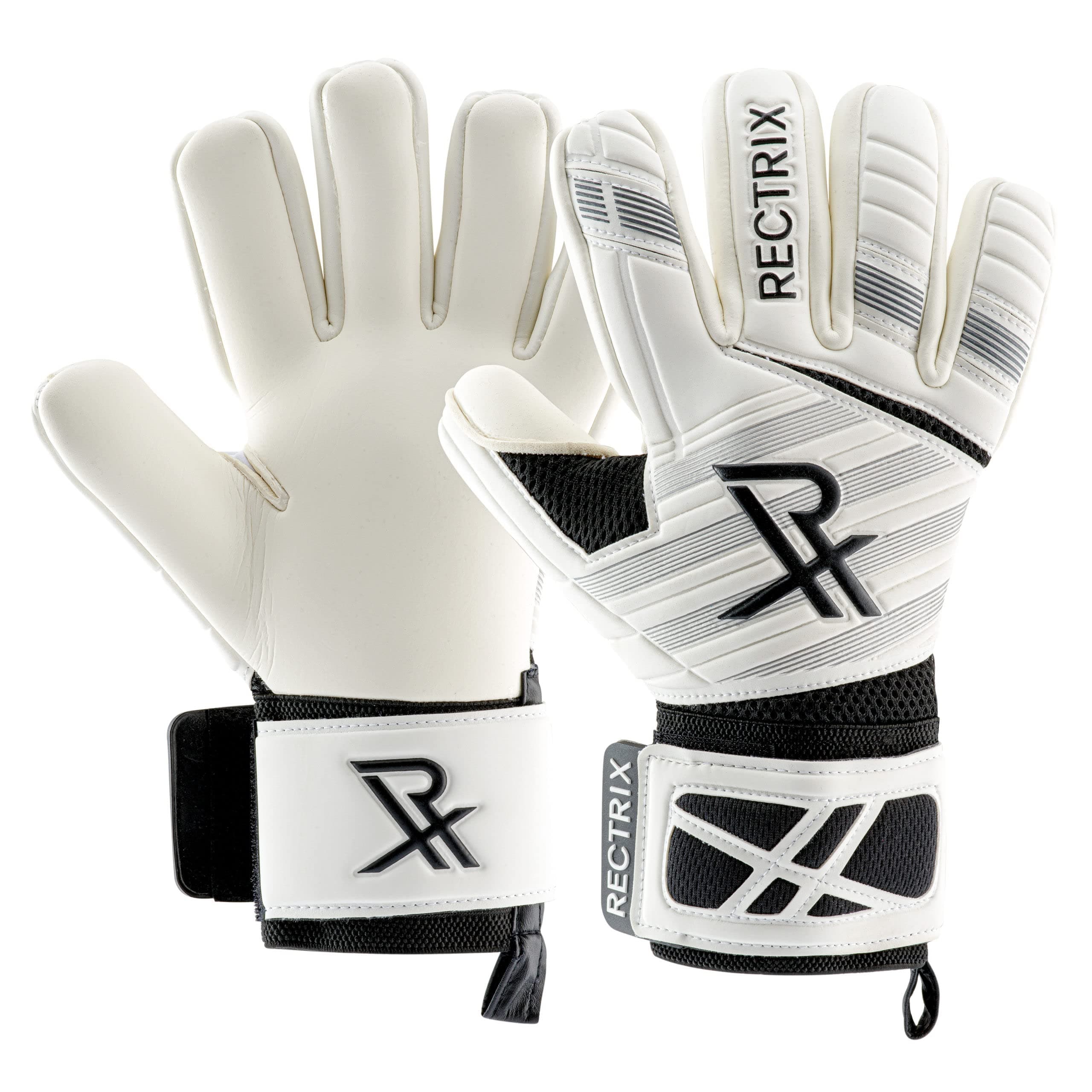 1.0 Goalkeeper Gloves (with Free Zip Case) - Negative Cut - Youth & Adult Sizes - Pro-Level Grip for Football Soccer Goalkeeping