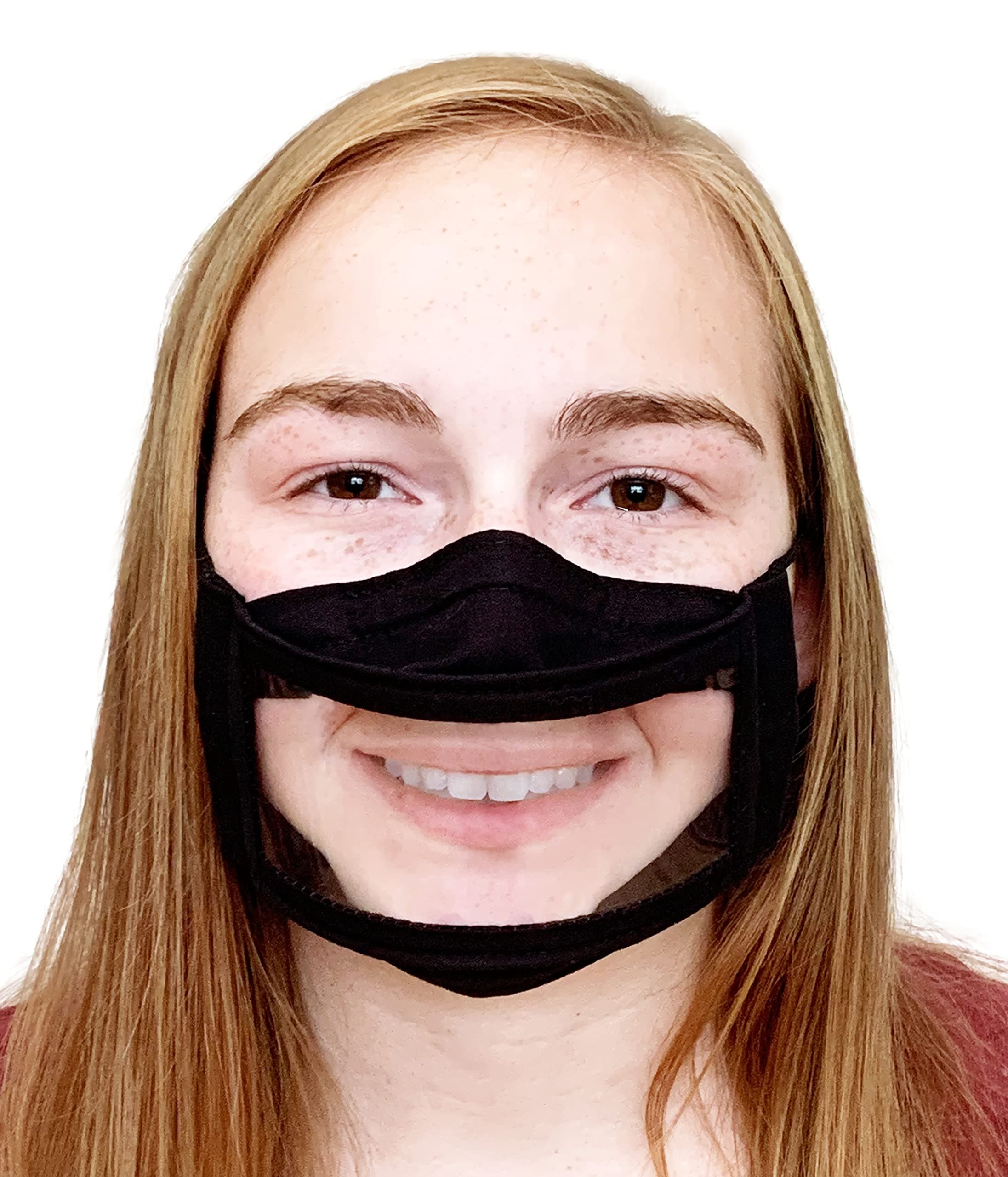 Clear Face Mask/Reusable/Non-Toxic/American Made/Latex-free/No PVC, BPA, Phthalate/Washable/See Through Window Mask