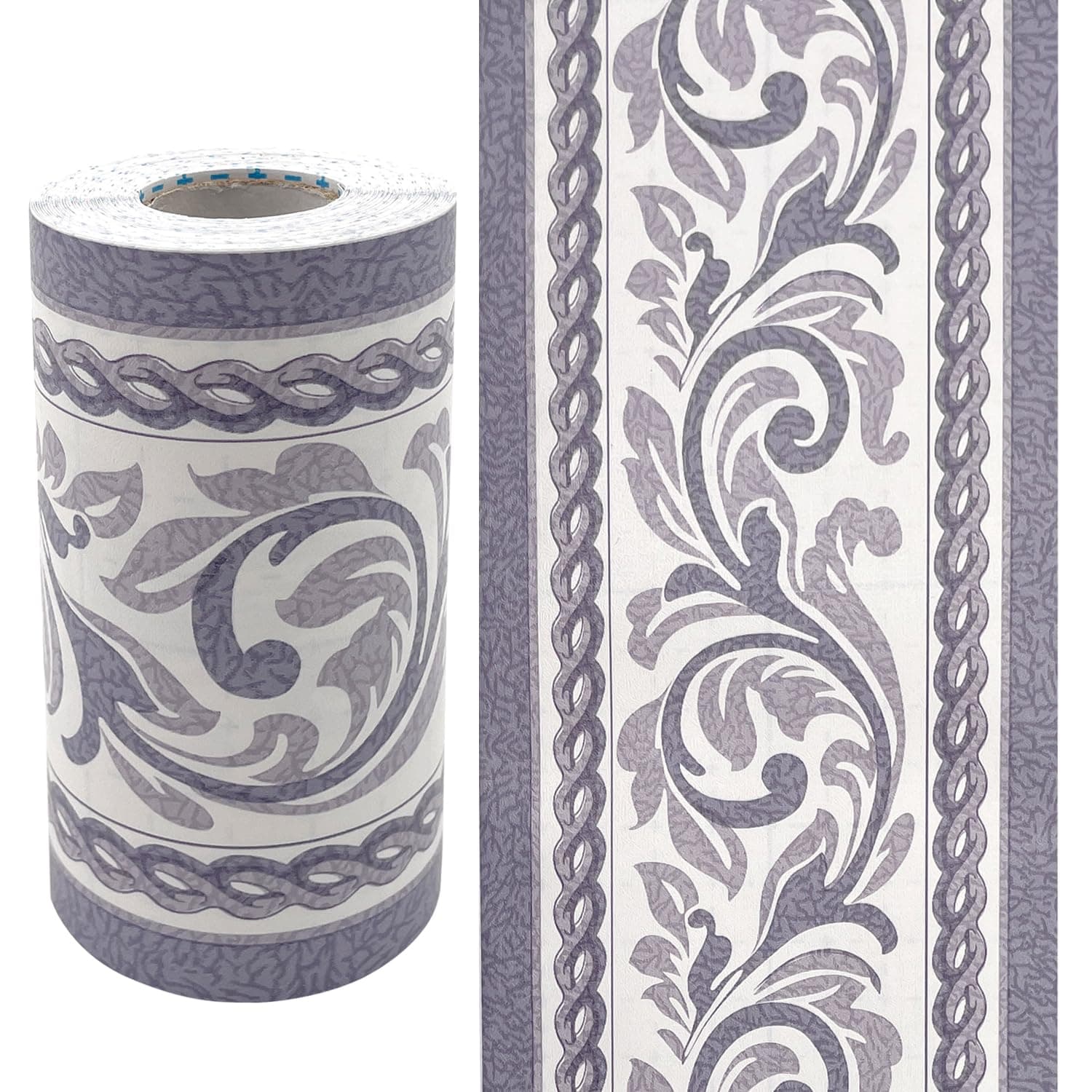 Yifely Moistureproof PVC Wallpaper Border Peel & Stick Scroll Wall Borders Sticker Home Decor