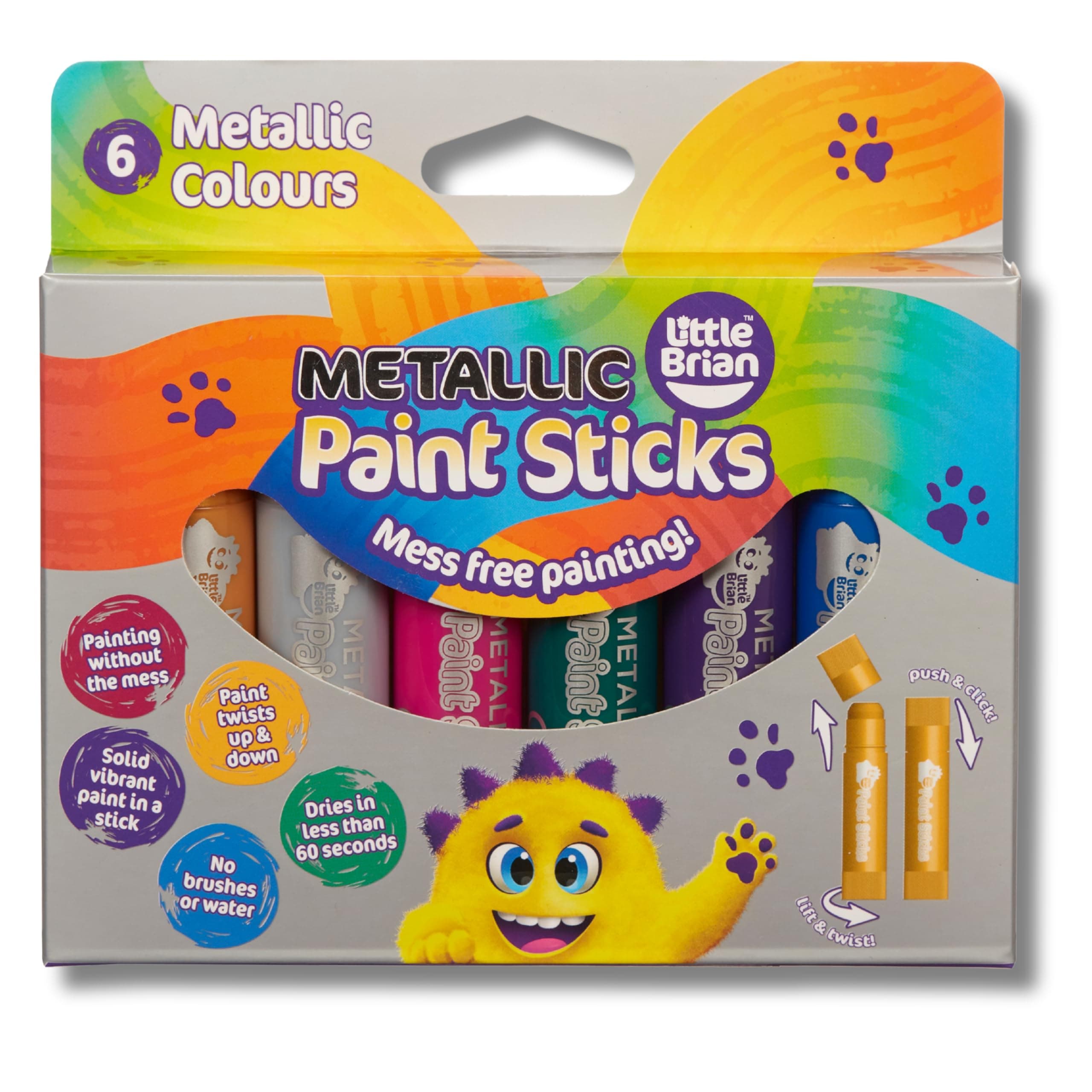 Lbps10ma6 Metallic Colours Paint Sticks (Pack of 6)