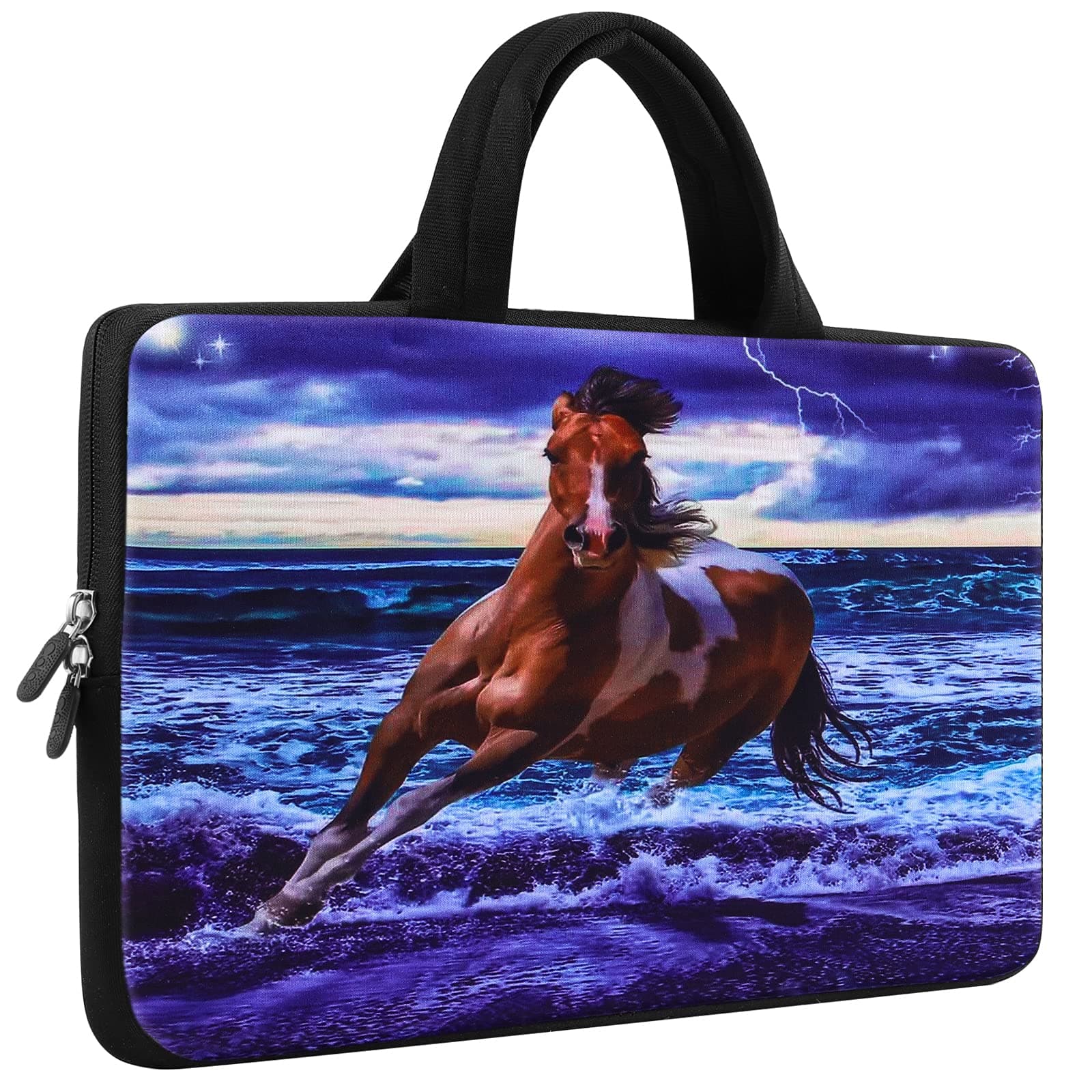 iColor 14 15 15.4 15.6 inch Laptop Handle Bag Computer Protect Case Pouch Holder Notebook Sleeve Neoprene Cover Soft Carring Case for MacBook Dell Lenovo Toshiba HP Chromebook ASUS Acer Horse ICB-04