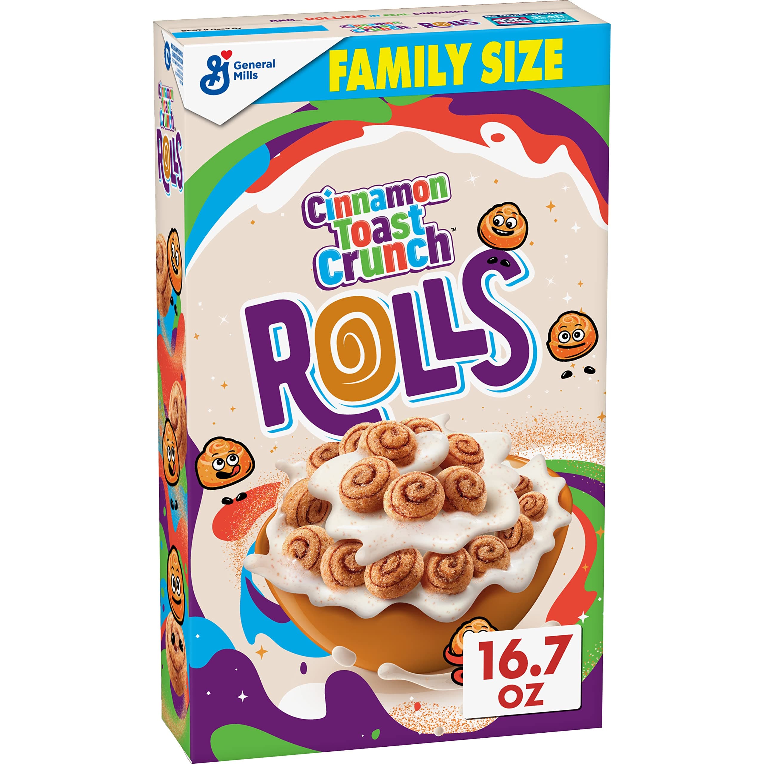 Cinnamon Toast Crunch Roll Cereal, 16.7 OZ, Family Size