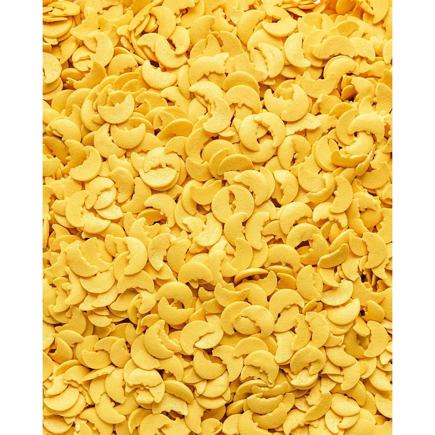 Gold Glimmer Crescent / Half Moon Sugar Sprinkles 25g Cake & Cupcake Decorations