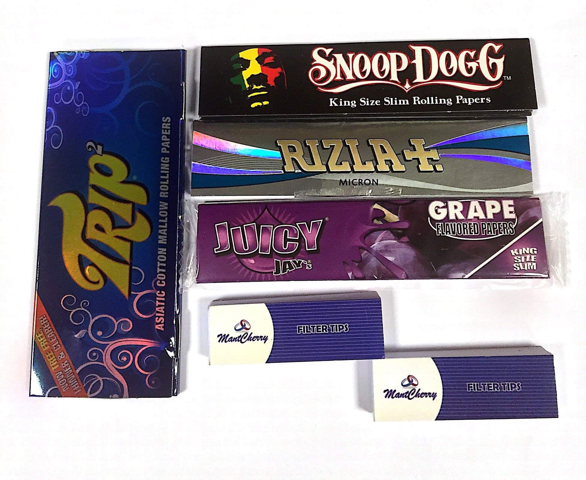 MontCherryBRAND EXCLUSIVE TIPS AND KING SIZE ROLLING PAPERS VARIETY PACK DEAL BY TRENDZ