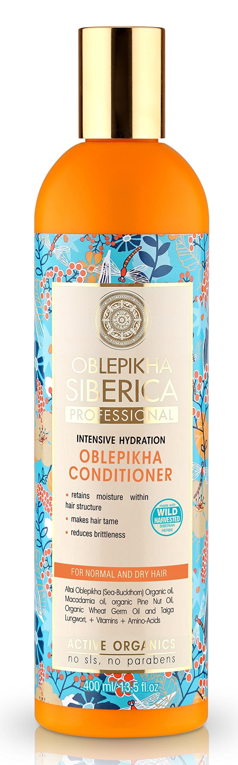 Oblepikha Intensive Hydration Conditioner For Normal And Dry Hair With Organic Oblepikha Hydrolate, 400ml