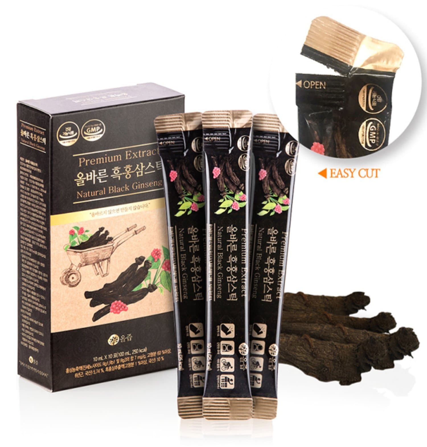 ARIO Korean Black Red Ginseng Extract Individual Package (10 ml × 10 pcs)