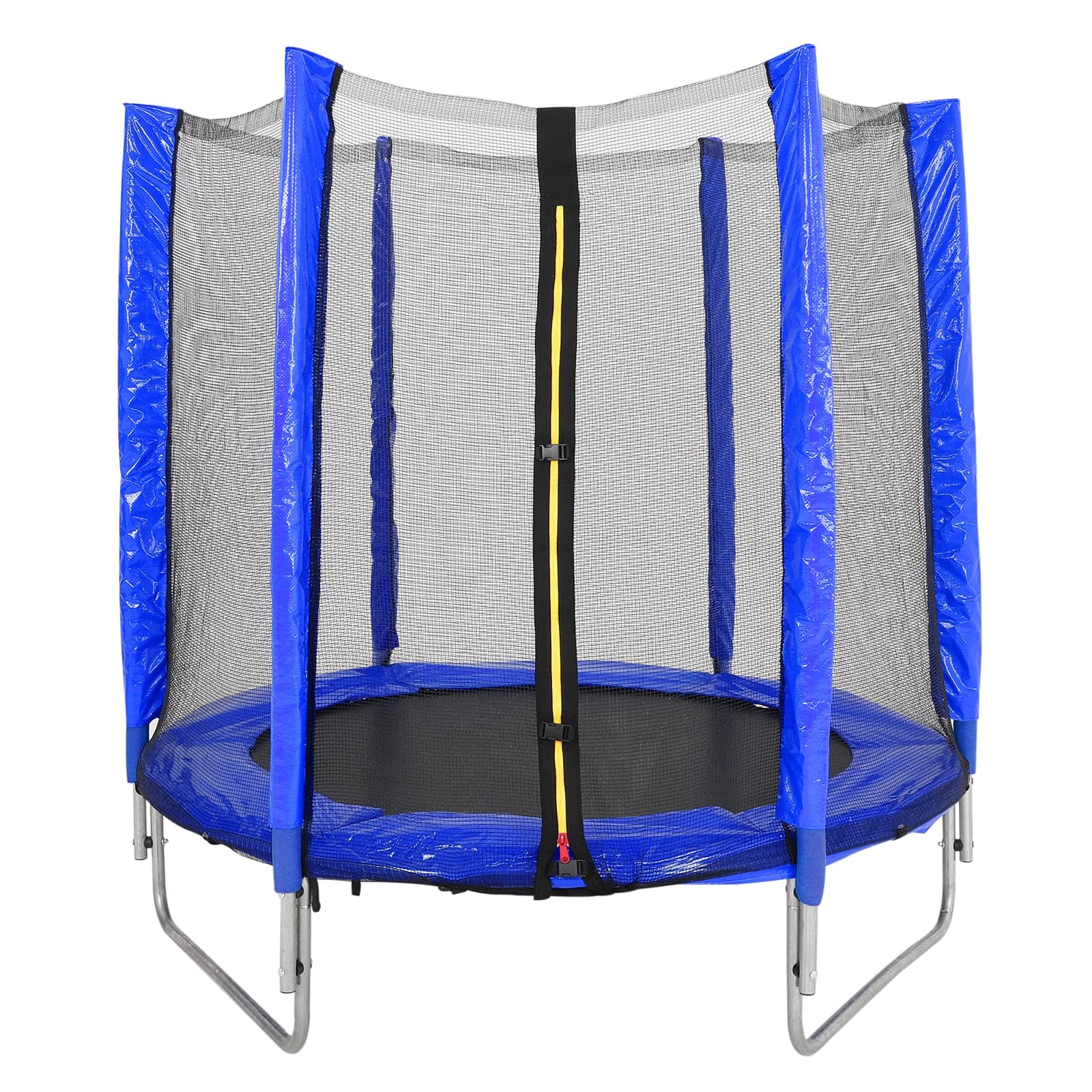 The Fellie4.5ft/5ft/6ft/8ft Kids Trampolines Children's Trampoline with Safety Enclosure Net Outdoor Garden Jumping Mat for Kids
