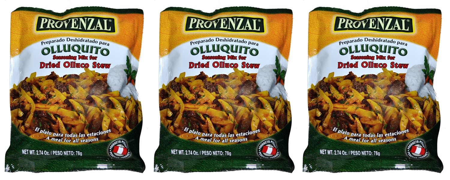 Olluquito Provenzal 3 pack of 2.2 oz each - 3 sobres