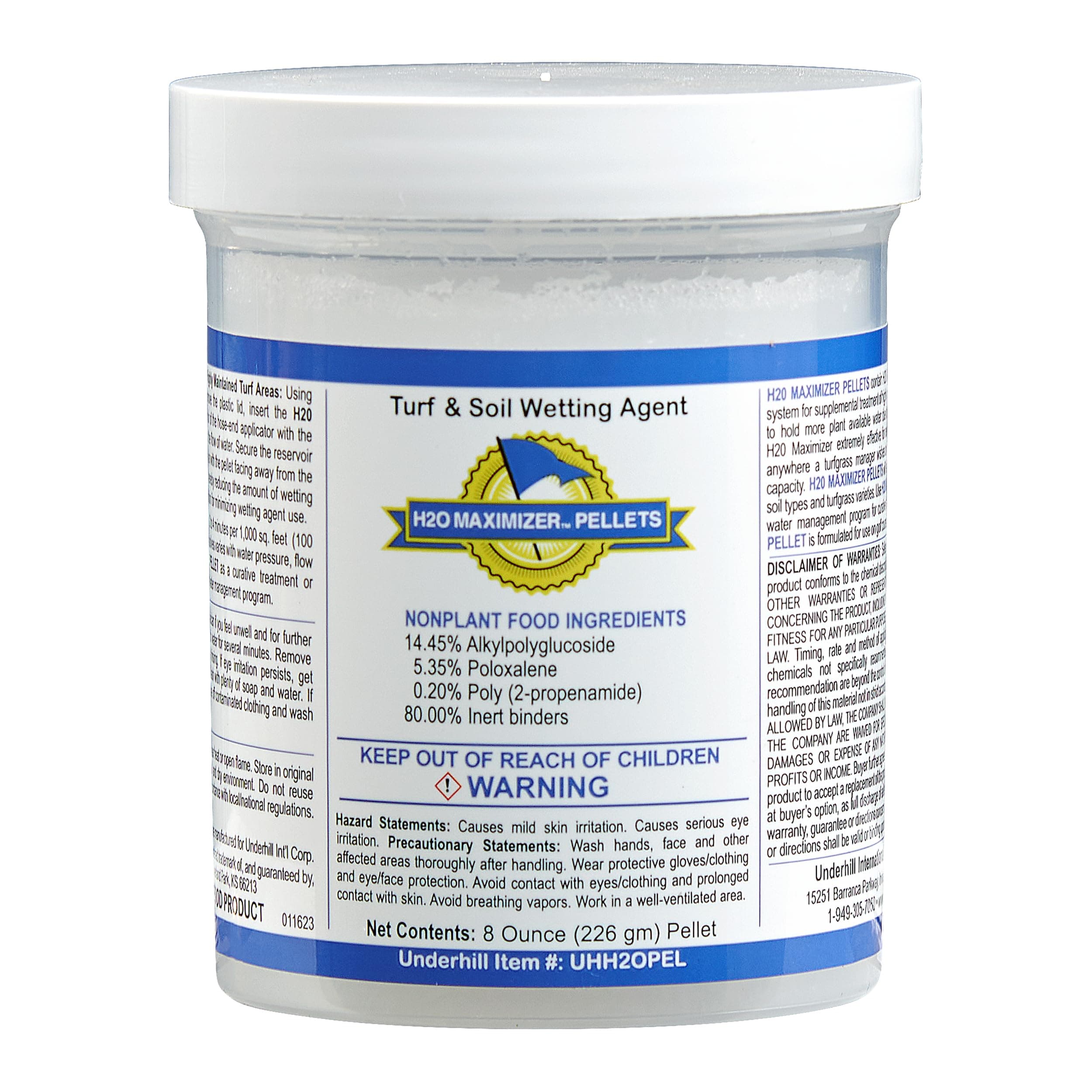 Underhill UHH20PEL H20 Maximizer Ultra Holding Wetting Agent, 1 Tablet, Gray