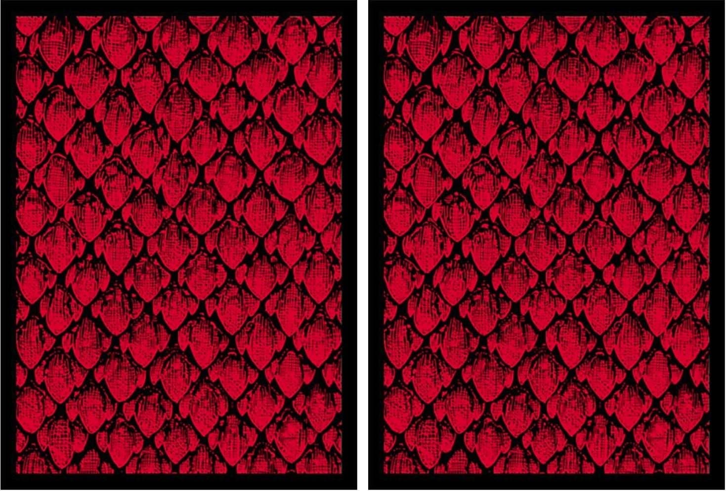 100 Legion Supplies Deck Protector Sleeves Matte Red Dragonhide