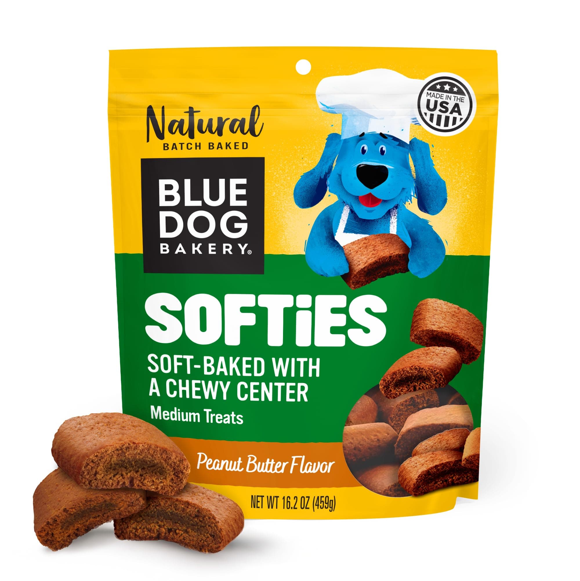 Natural Dog Treats, Softies, Peanut Butter Flavor, 16.2oz Bag, 1 Bag