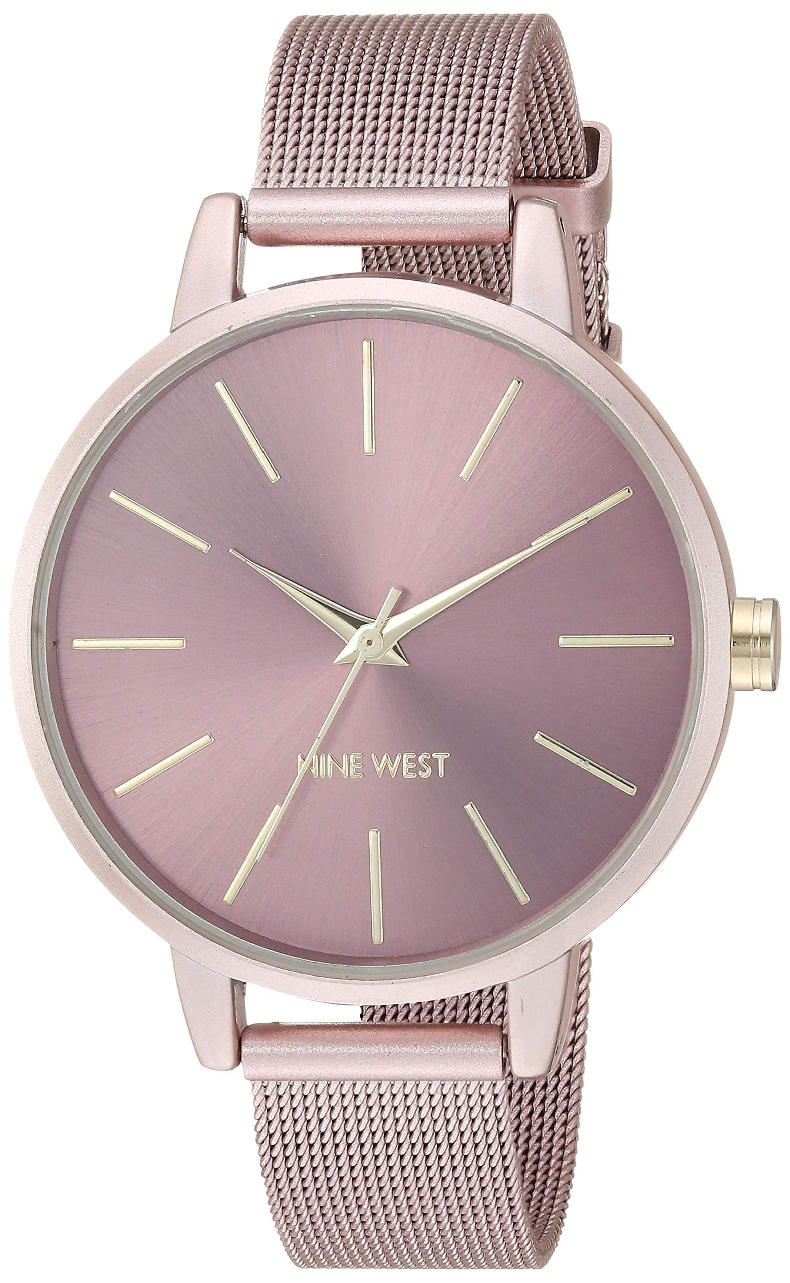 Women's NW/2280PKPK Pink Mesh Bracelet Watch