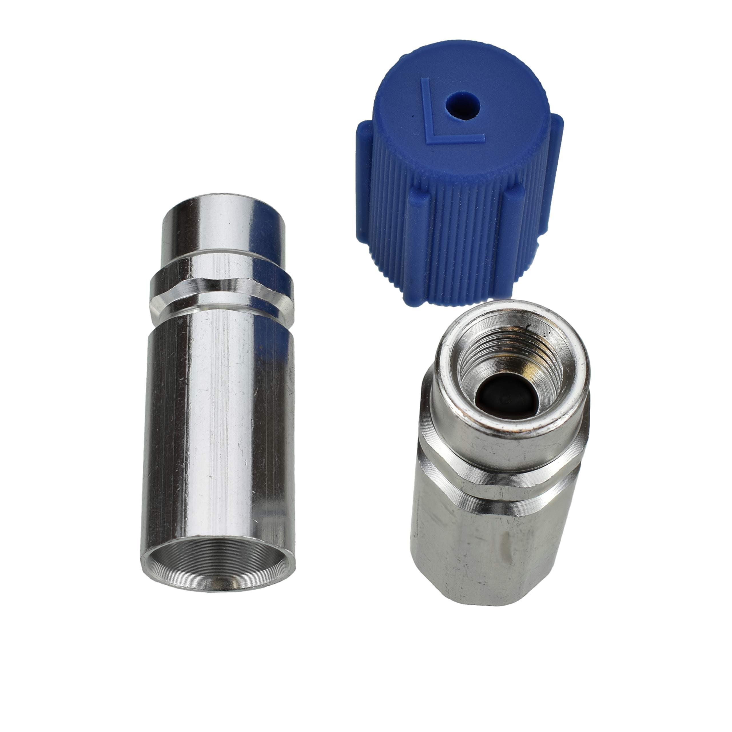 Buy Auto Supply # BAS03012 (5 Count) M10x1.25 Female Low Side A/C Charge Port Valve Includes Caps - Aftermarket for MT0145, 59945, Ford F3AZ19E762B, VW 357820795K, Audi 357820795H Porsche 95557310100